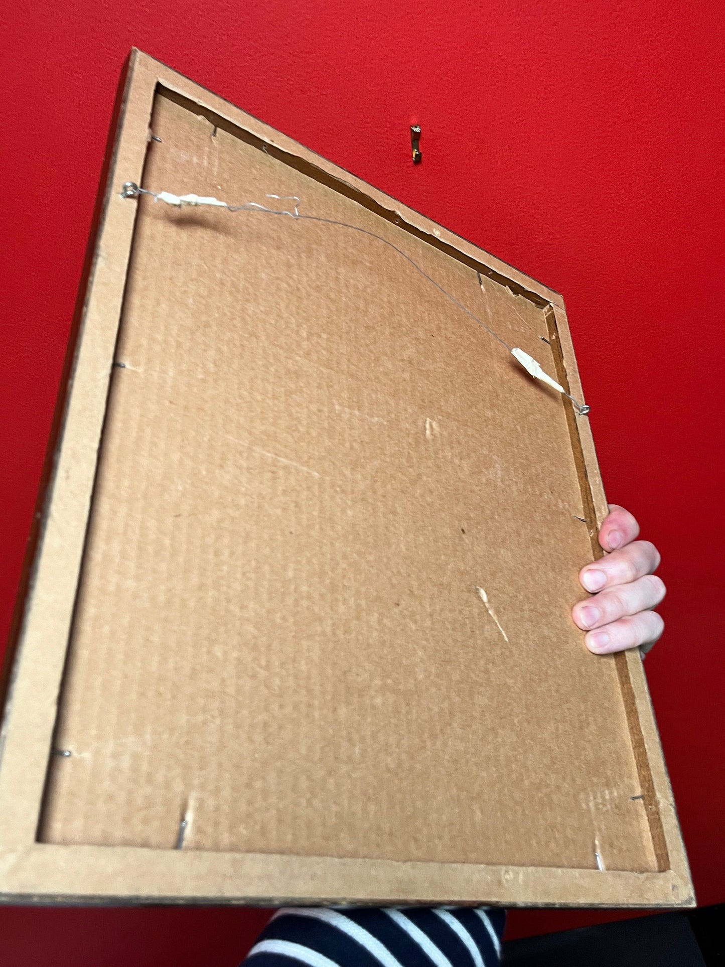 Spectacular 16 x 13 wide original etching signed Vincent in gilt  frame  in the style of Vincent van Gogh  fabulous look