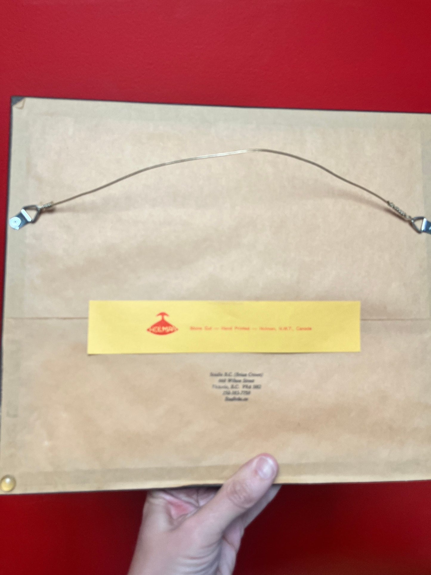 Lovely 14 x 12 inch indigenous Inuit Northwest Territories stone cut handprinted picture in professional frame  simply beautiful  Akovak -