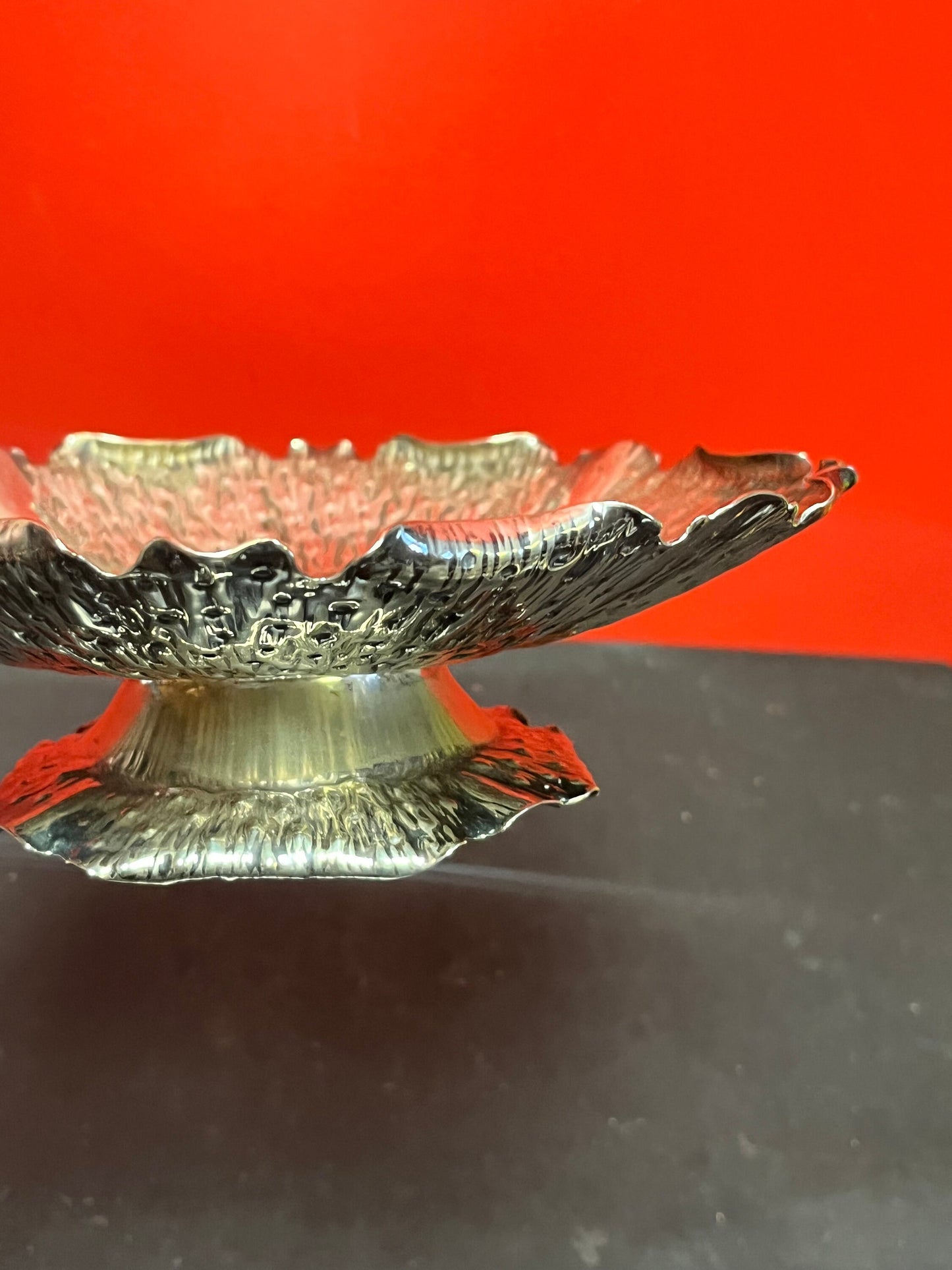 Stunning antique silver plated Christopher Dresser compote  Art deco beauty with some wear  at the base