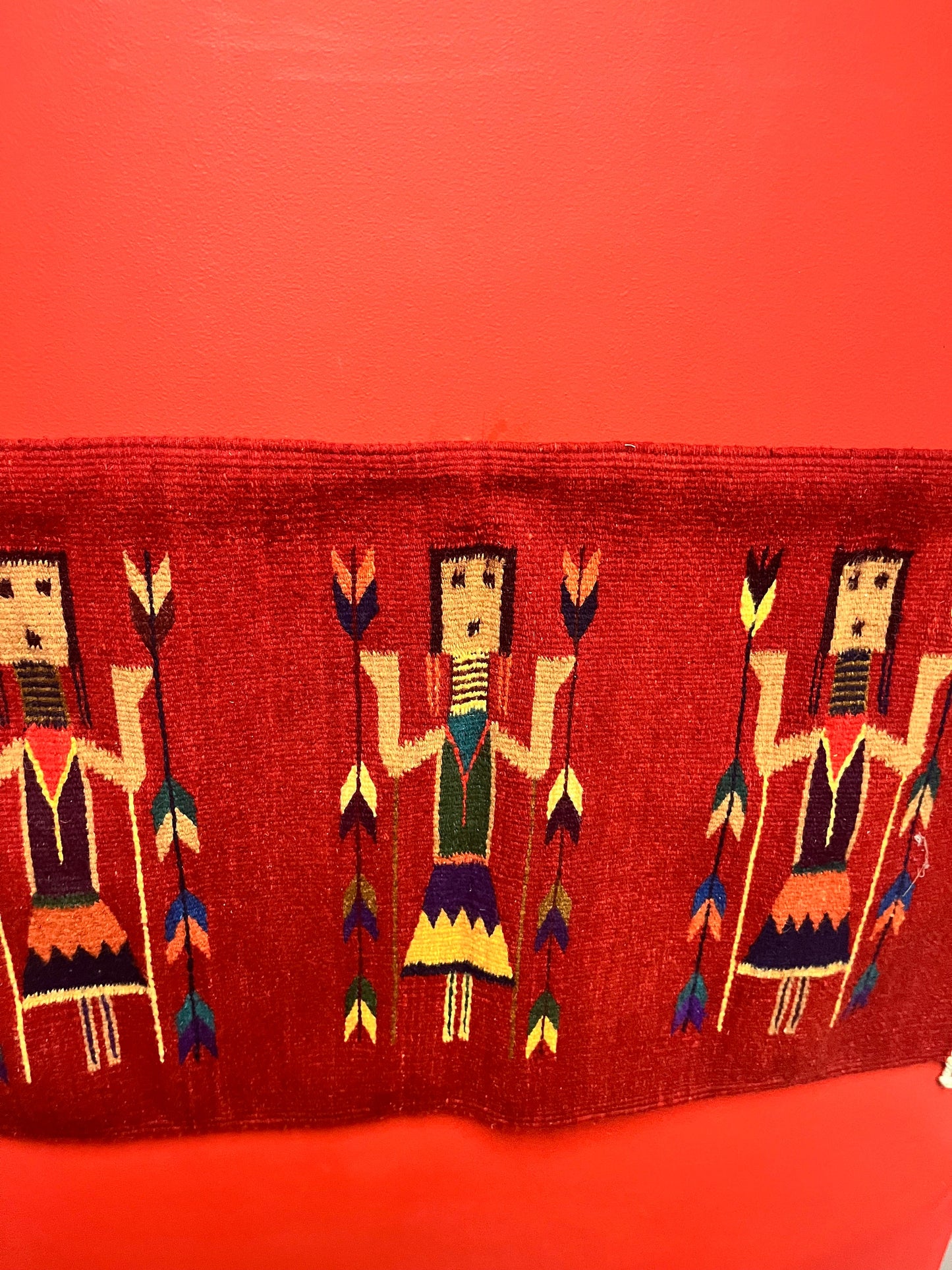 Absolutely amazing 40 x 22 authentic Navajo Yei  ready to hang but doesnt come with Pole  mint condition