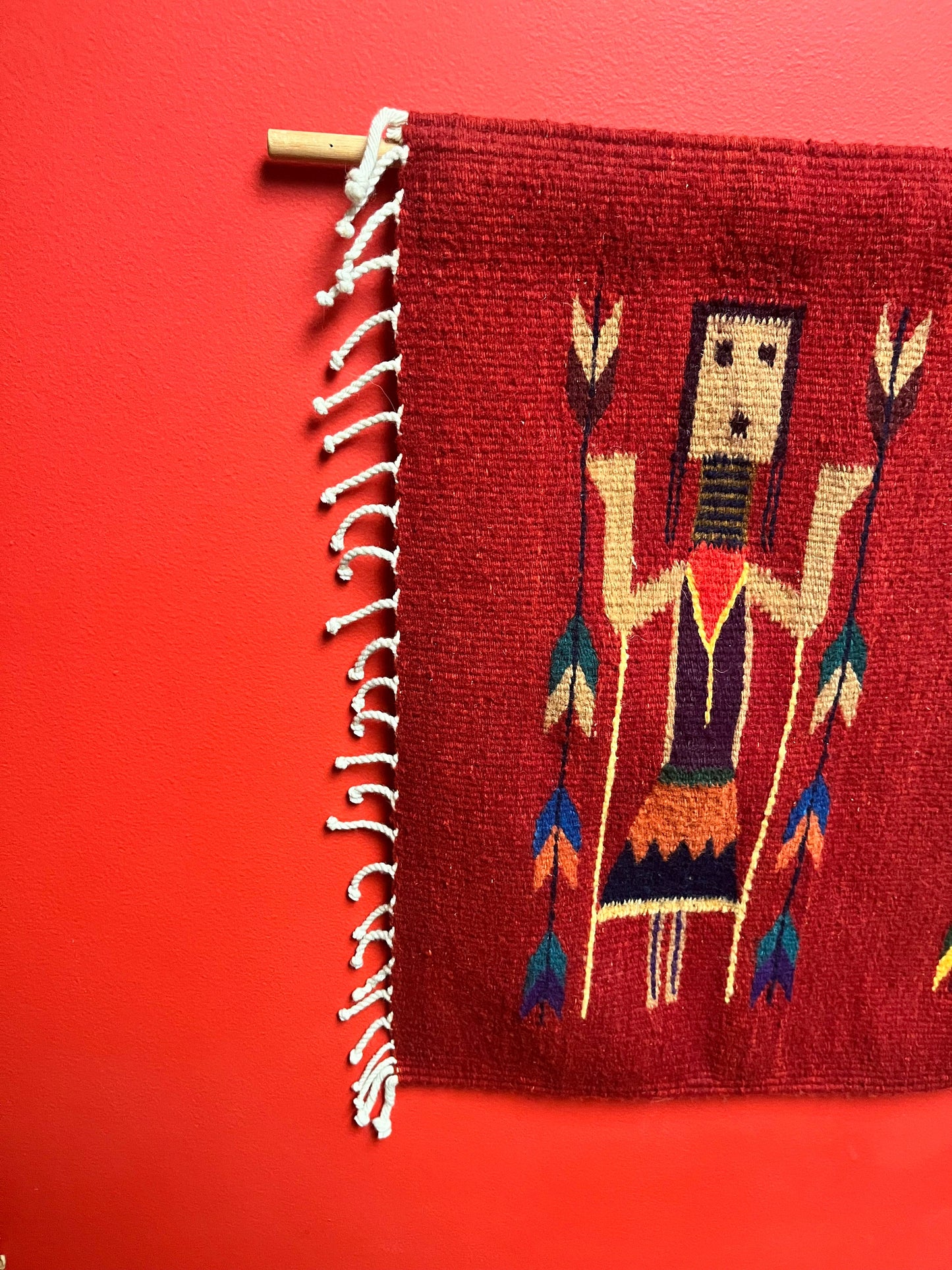 Absolutely amazing 40 x 22 authentic Navajo Yei  ready to hang but doesnt come with Pole  mint condition