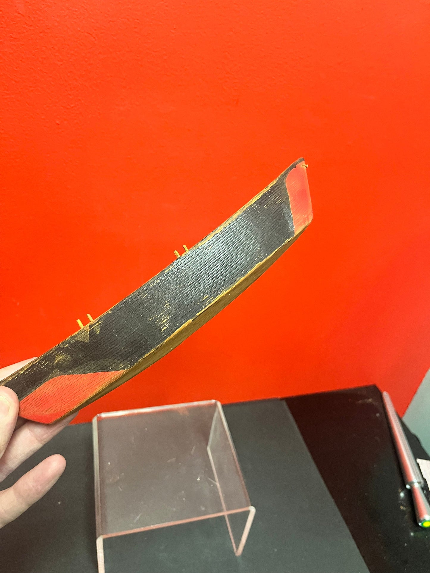 Lovely 10 x 3 indigenous first nations Pacific northwest Coast primitive Canoe  wonderfully simple and authentic