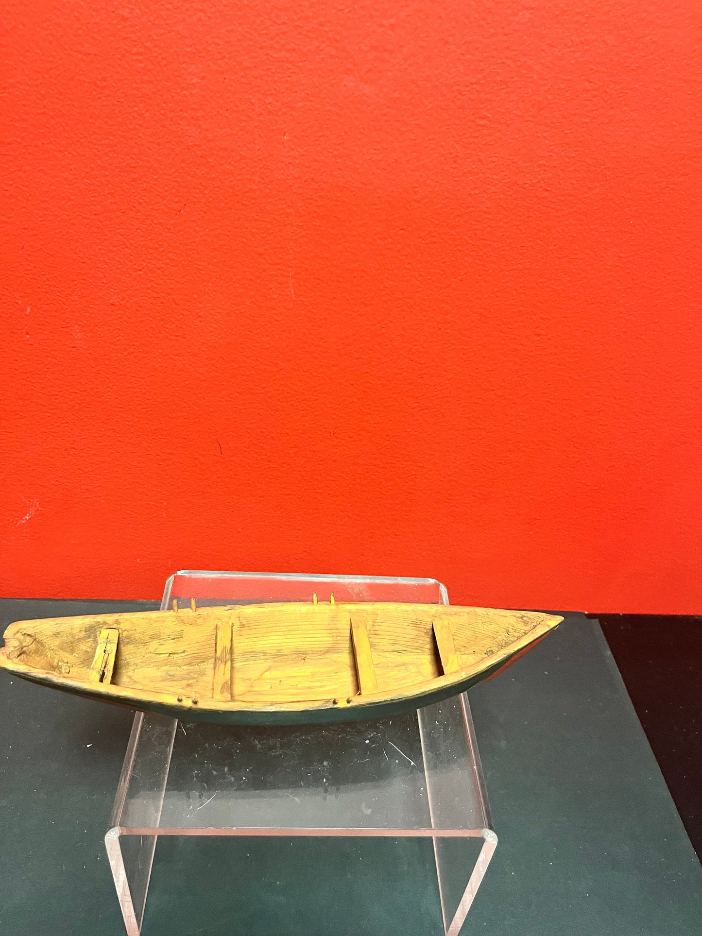 Lovely 10 x 3 indigenous first nations Pacific northwest Coast primitive Canoe  wonderfully simple and authentic