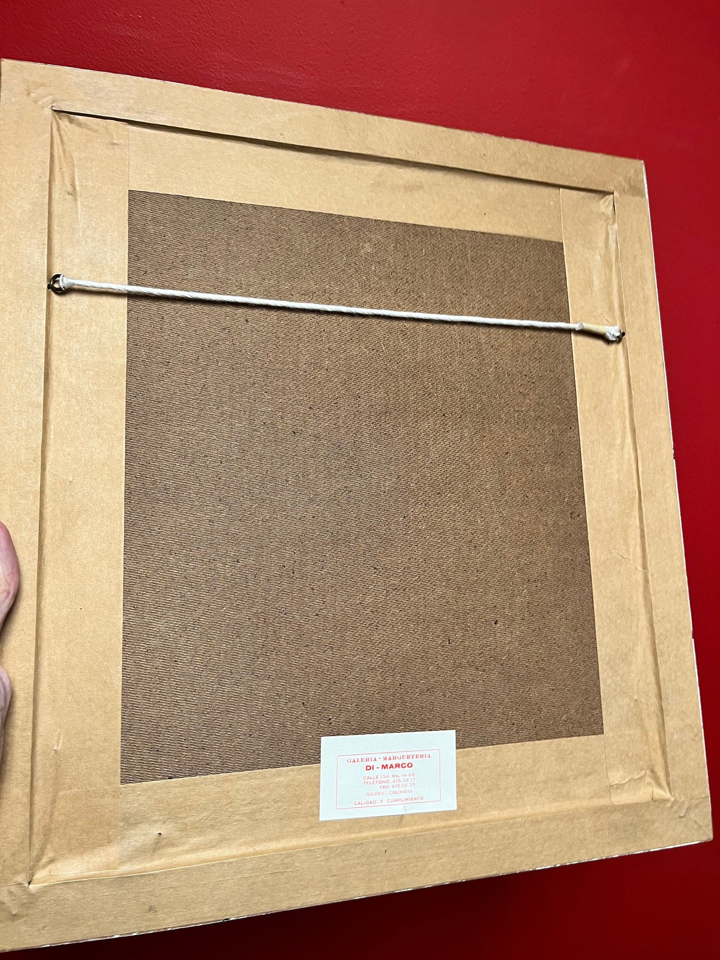 Fabulously framed South American 19 x 17 inch Mola  framed in Columbia  great colours  value priced