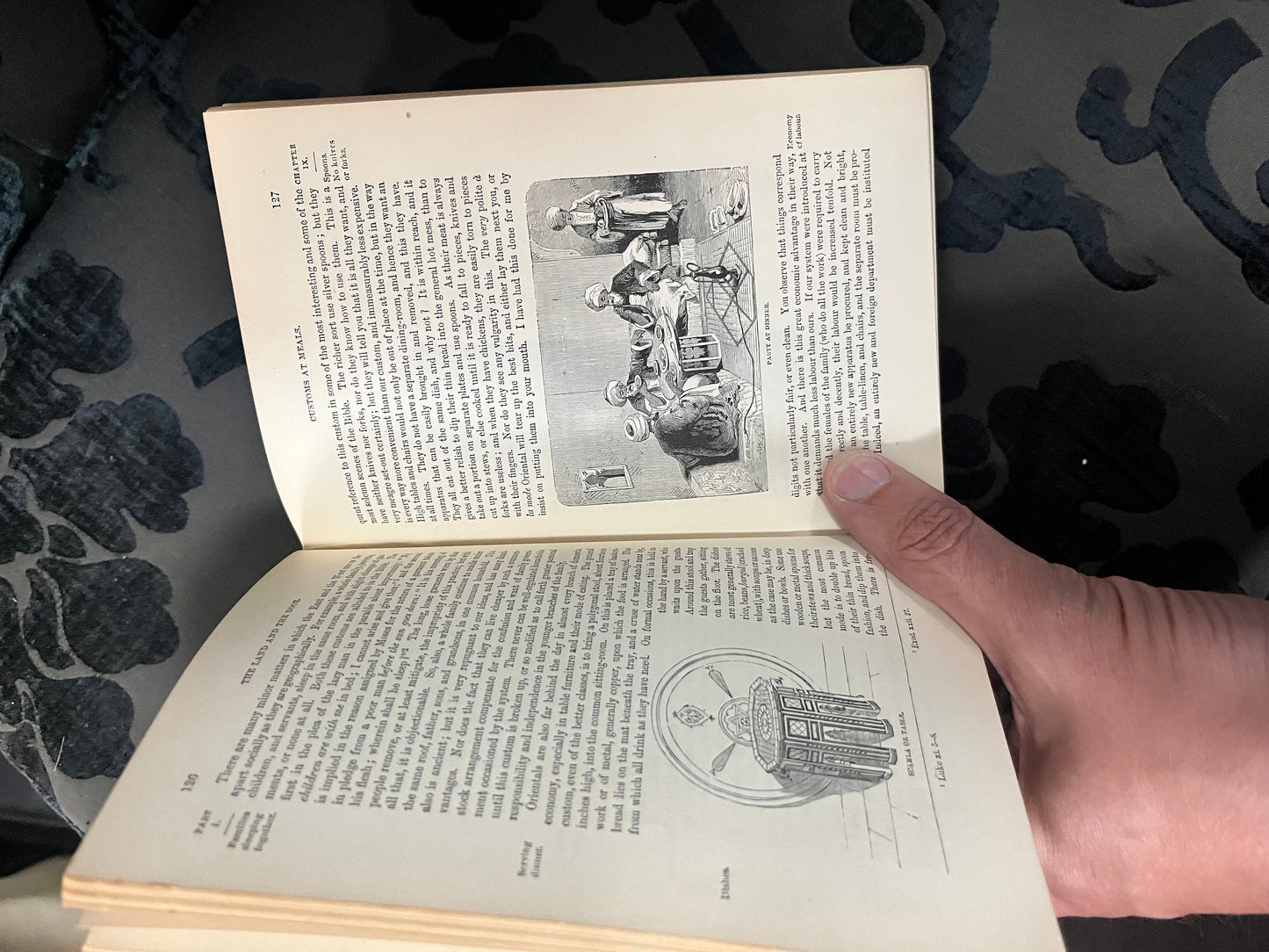 Cool, antique copy of the land and the book  Biblical 1863  Good antique condition