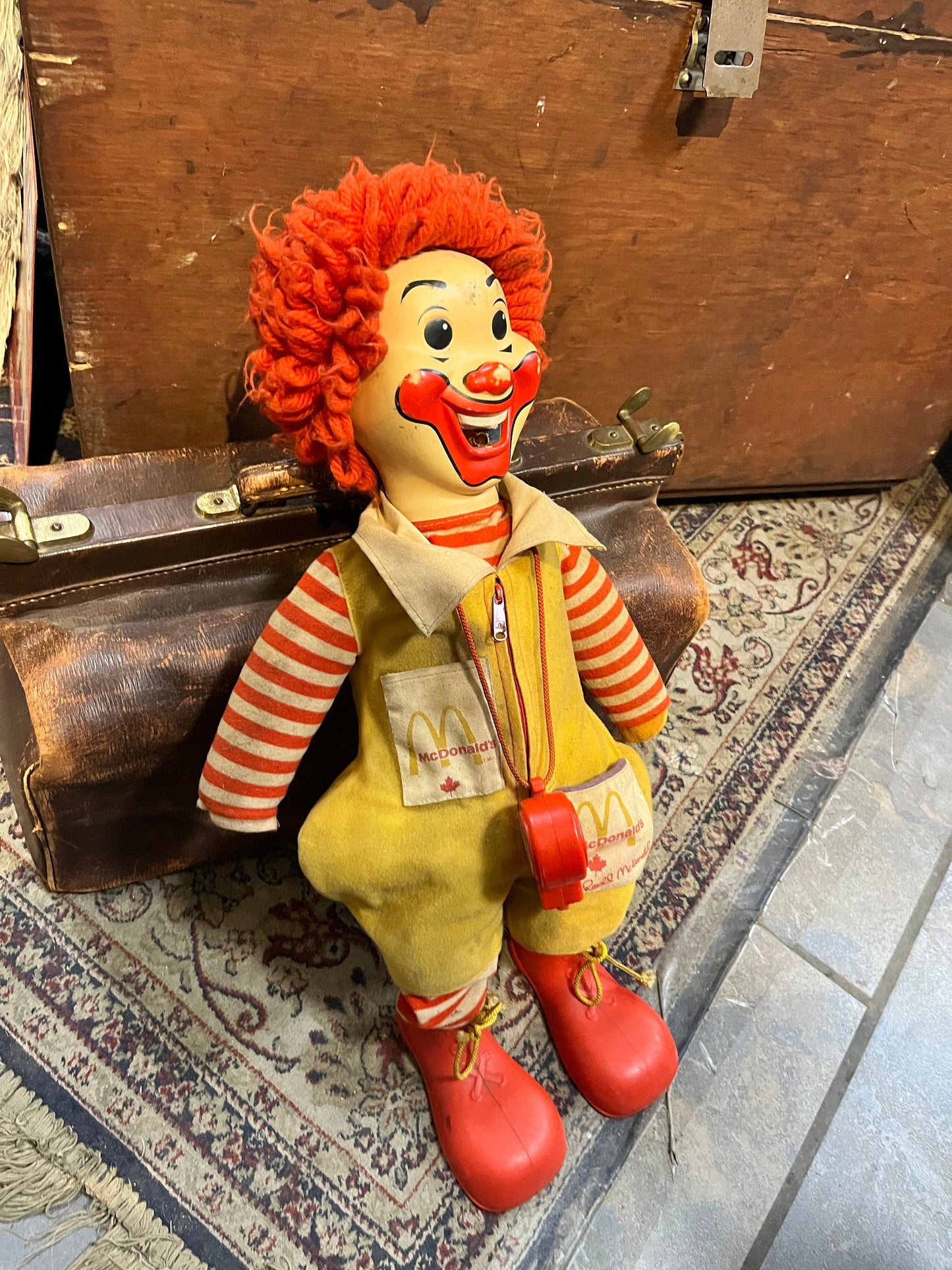 Ridiculously cool 22 inch long vintage McDonalds, Ronald McDonald toy  rare super cool