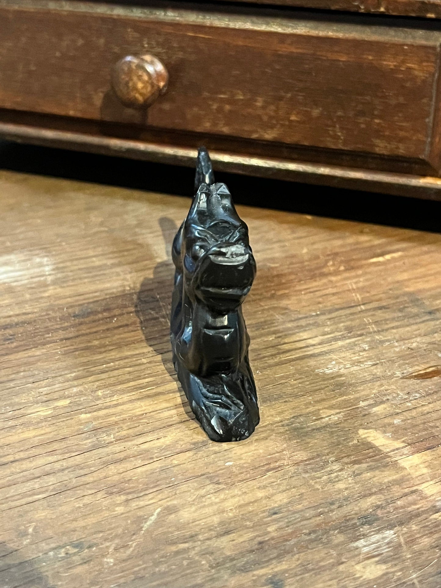 4 inch Chinese stone dragon  good condition