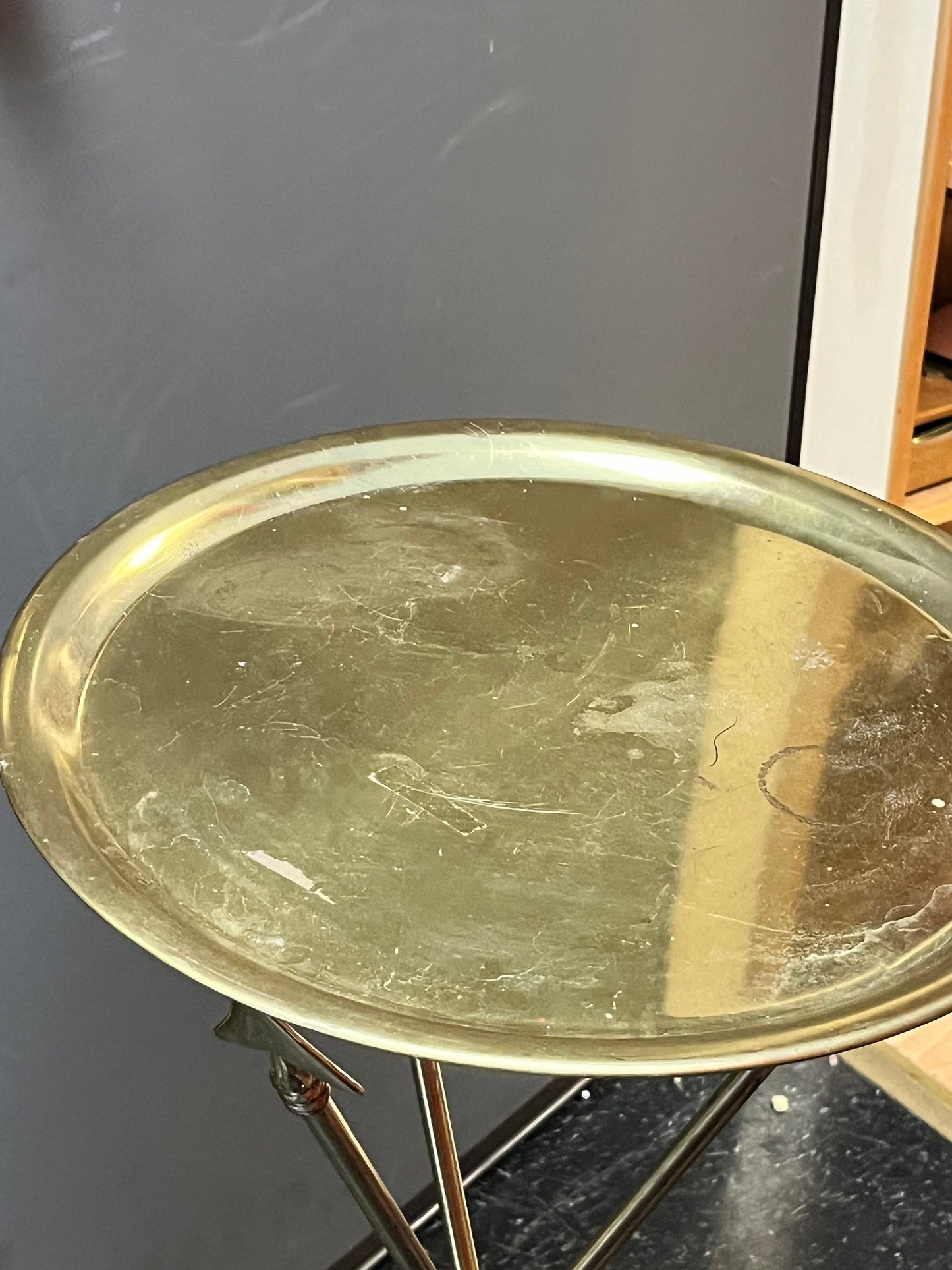 Amazing rare 30 x 16 wide  Maison Jansen arrow table  some marks on top  super cool  mcm magical table