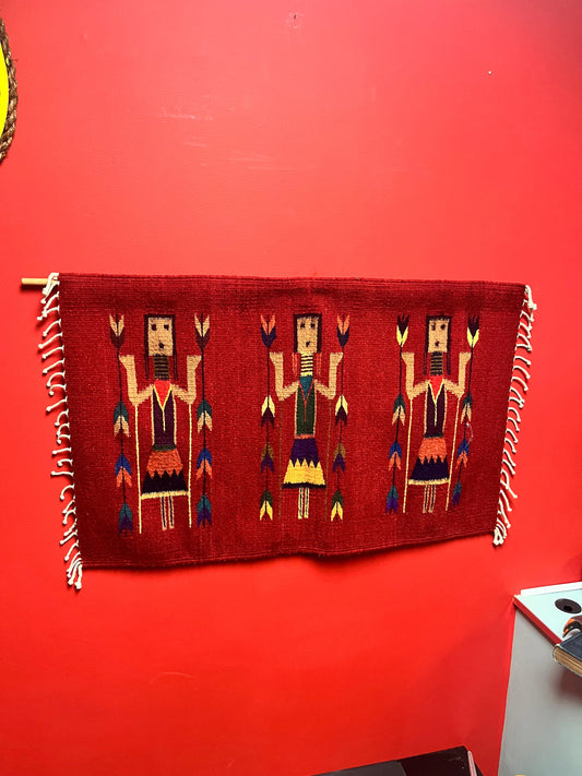Absolutely amazing 40 x 22 authentic Navajo Yei  ready to hang but doesnt come with Pole  mint condition
