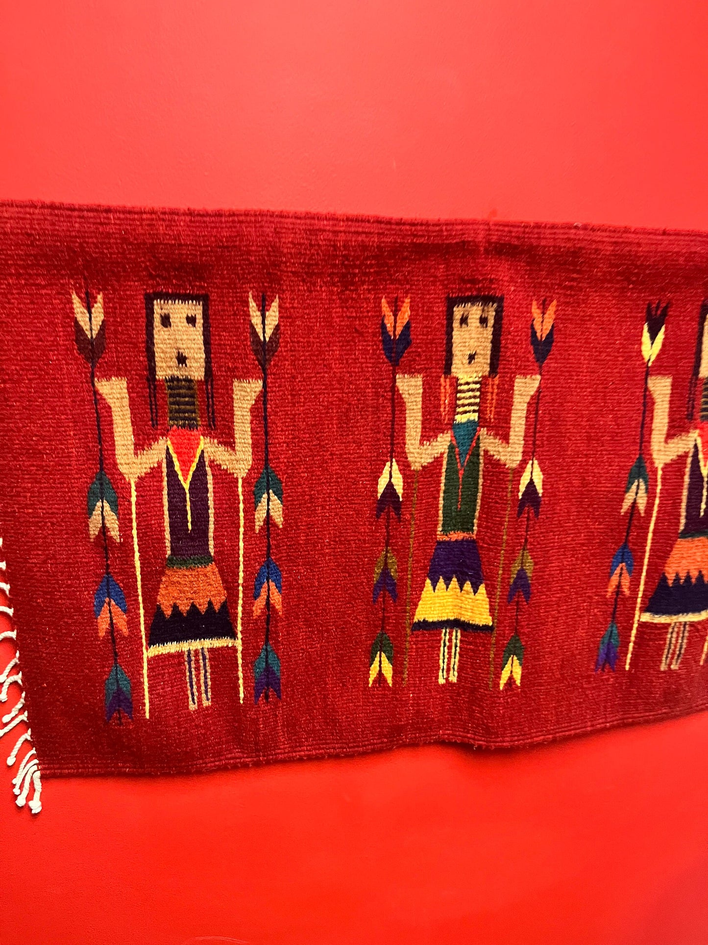 Absolutely amazing 40 x 22 authentic Navajo Yei  ready to hang but doesnt come with Pole  mint condition