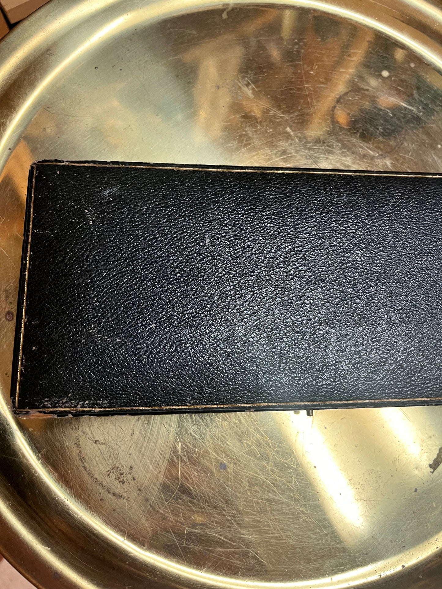 Lovely pair heavy English 9 inch long silver plated berry spoons in box  wonderful gift