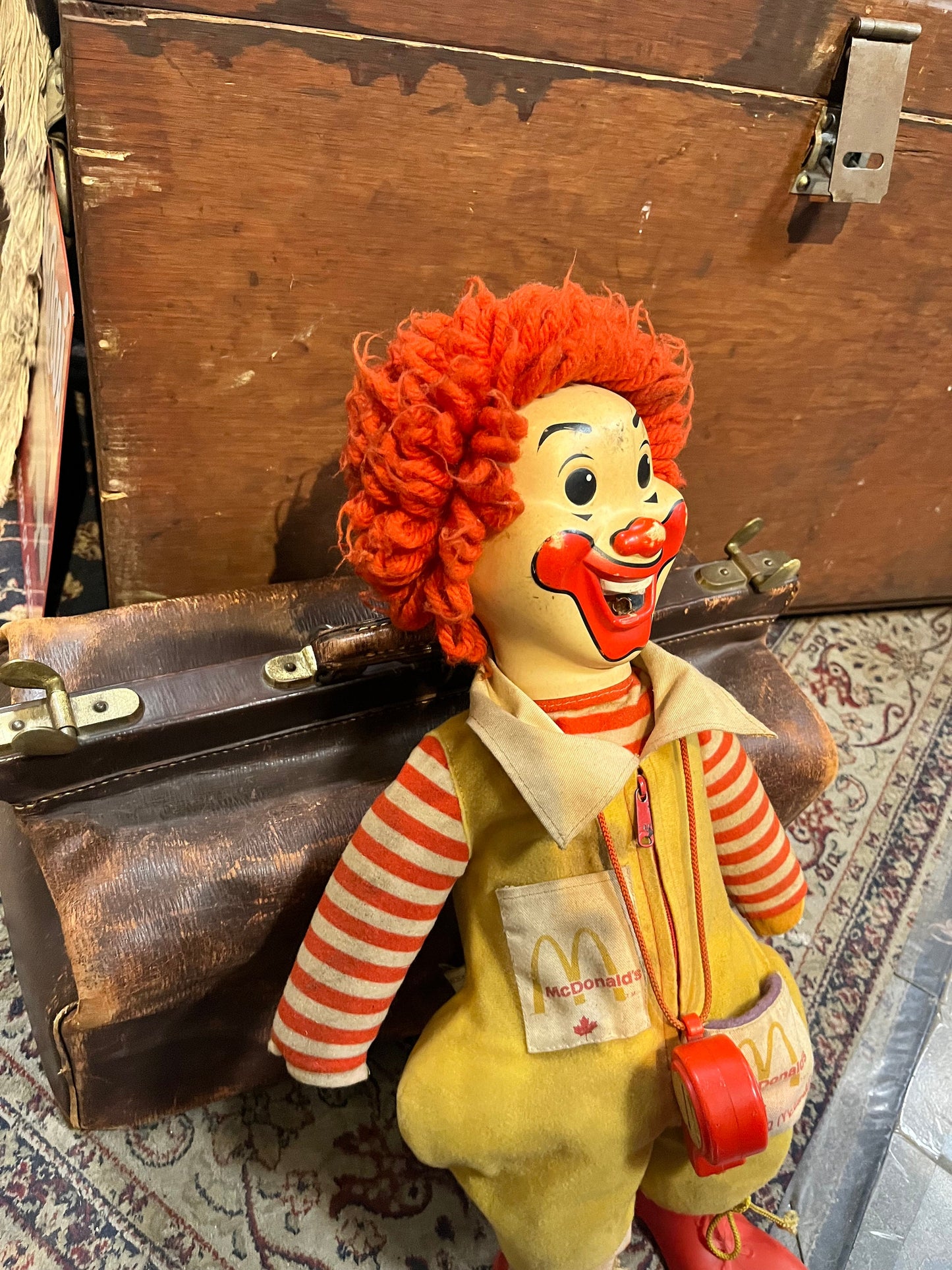 Ridiculously cool 22 inch long vintage McDonalds, Ronald McDonald toy  rare super cool