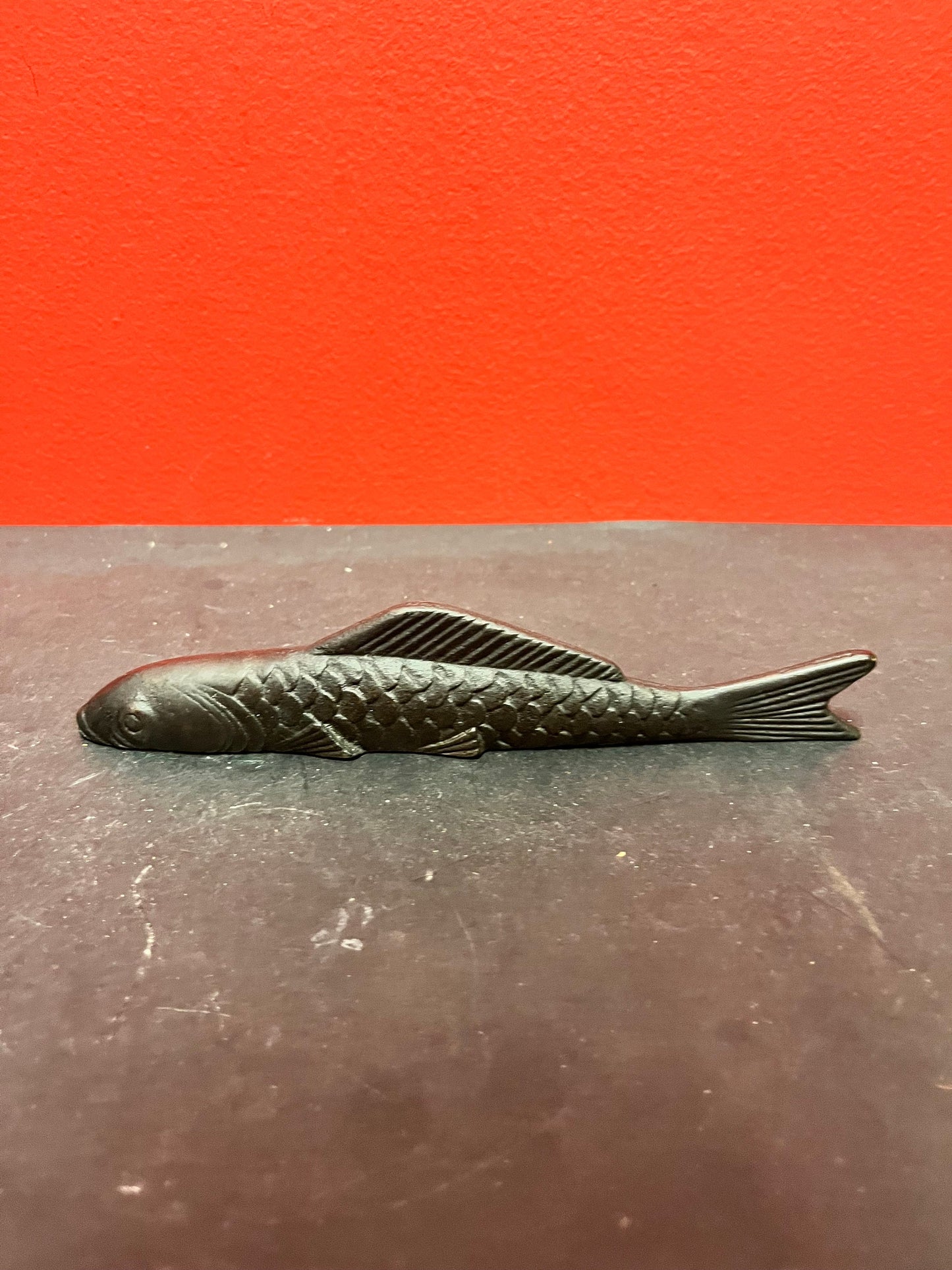 Beautiful 8 inch long bronze fish  perfect gift