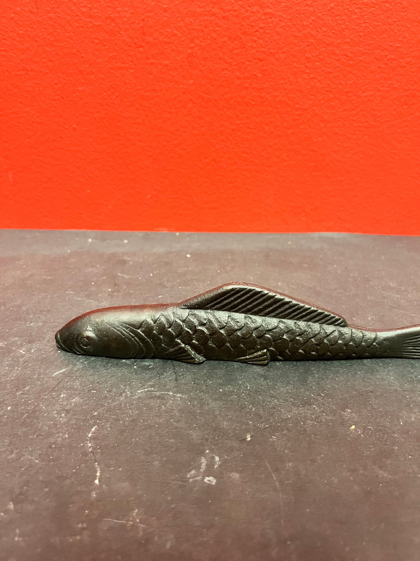 Beautiful 8 inch long bronze fish  perfect gift