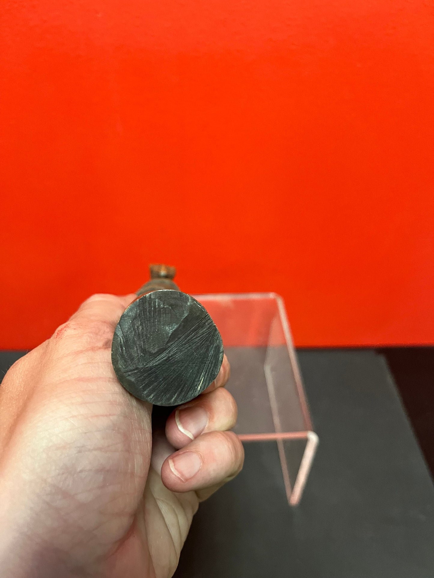 A  Seriously ancient 7 inch African statue with great imagery   good condition for age and amazing detail