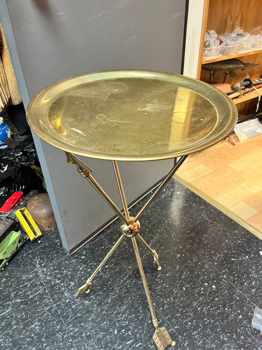 Amazing rare 30 x 16 wide  Maison Jansen arrow table  some marks on top  super cool  mcm magical table