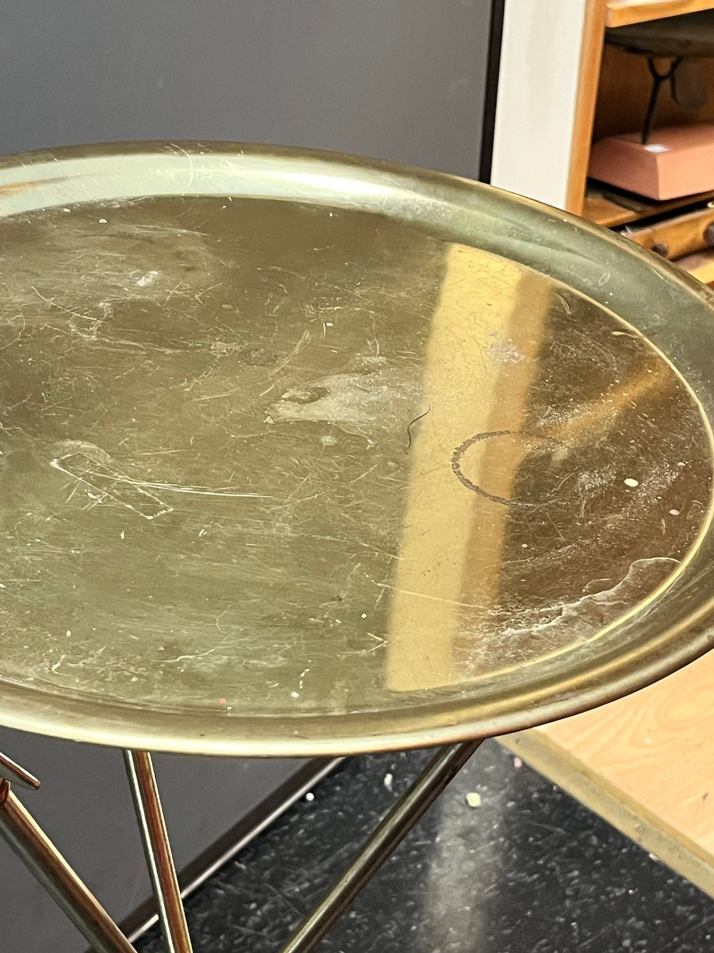 Amazing rare 30 x 16 wide  Maison Jansen arrow table  some marks on top  super cool  mcm magical table