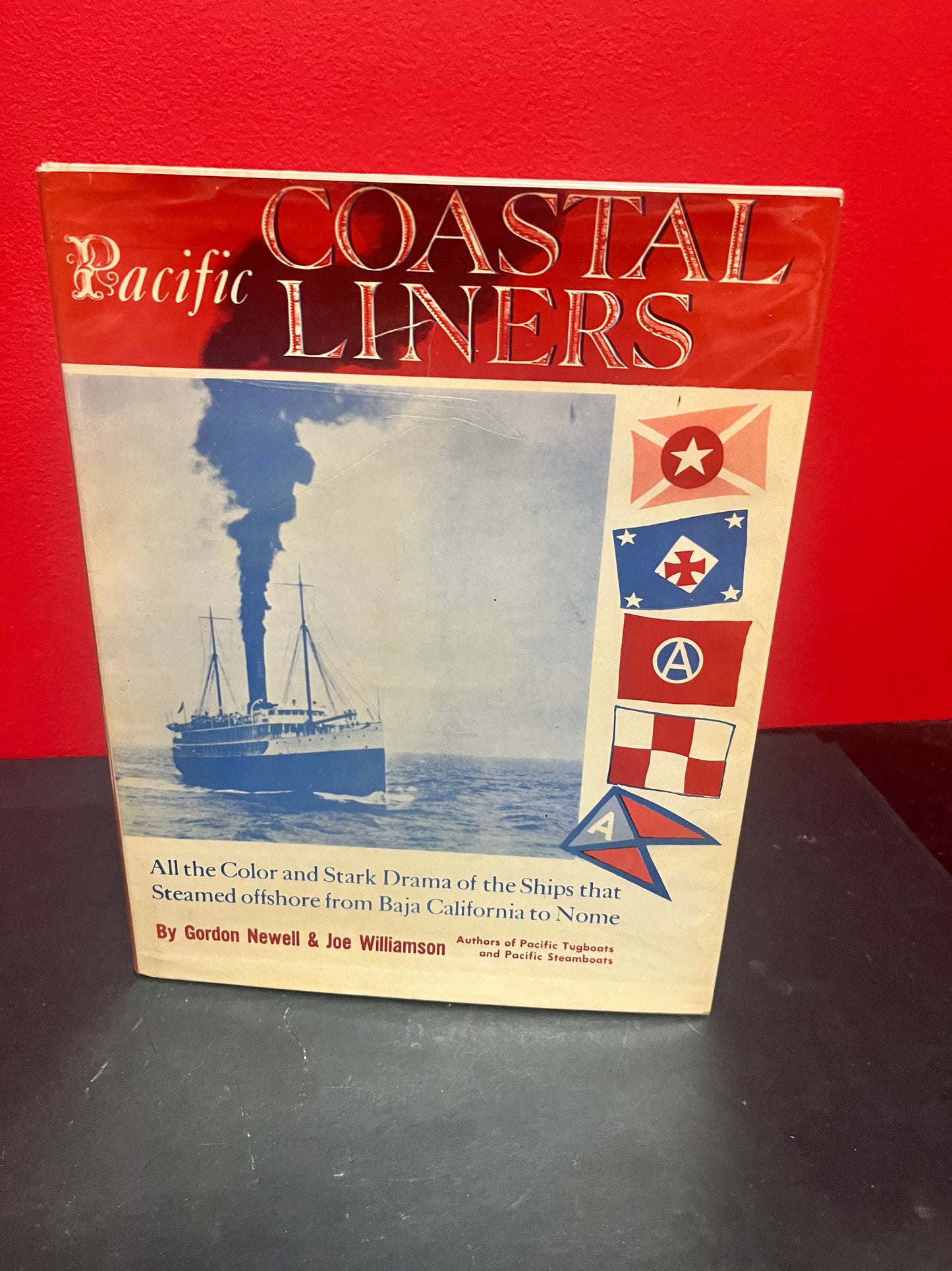 Lovely Pacific coastal Liners book from 1959  192 pages  good condition with dust cover  amazing gift