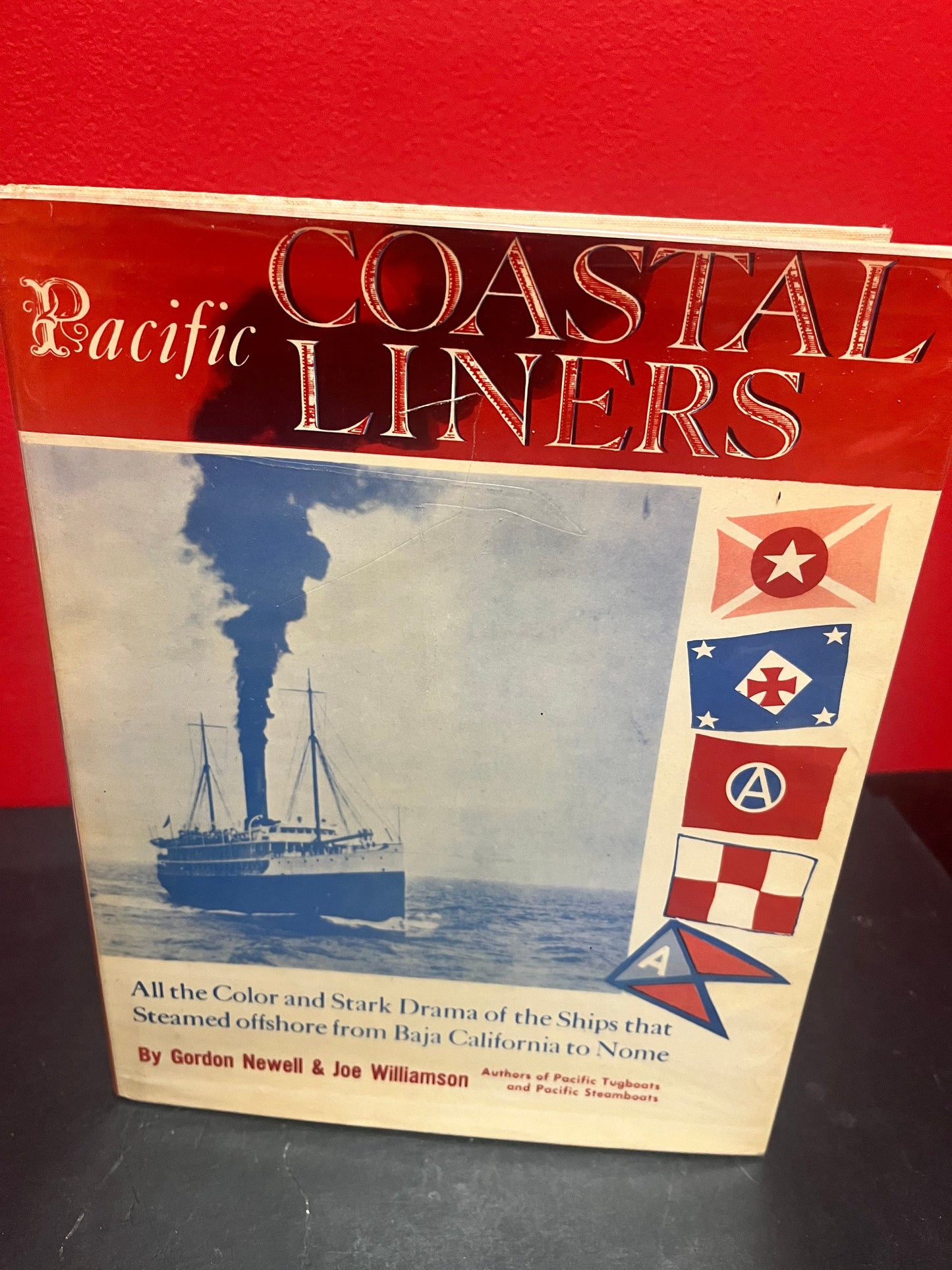 Lovely Pacific coastal Liners book from 1959  192 pages  good condition with dust cover  amazing gift