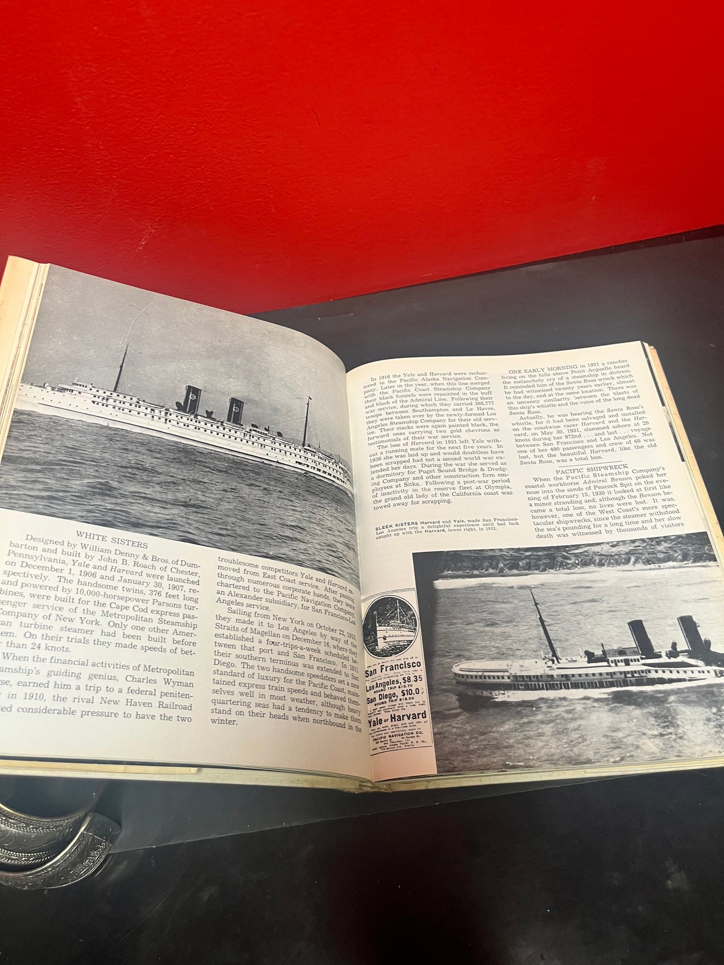 Lovely Pacific coastal Liners book from 1959  192 pages  good condition with dust cover  amazing gift