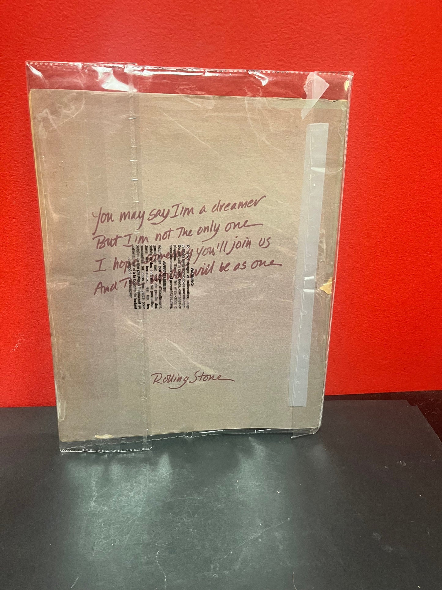 Iconic 1981 Rolling Stones John Lennon and Yoko Ono magazine  good condition overall