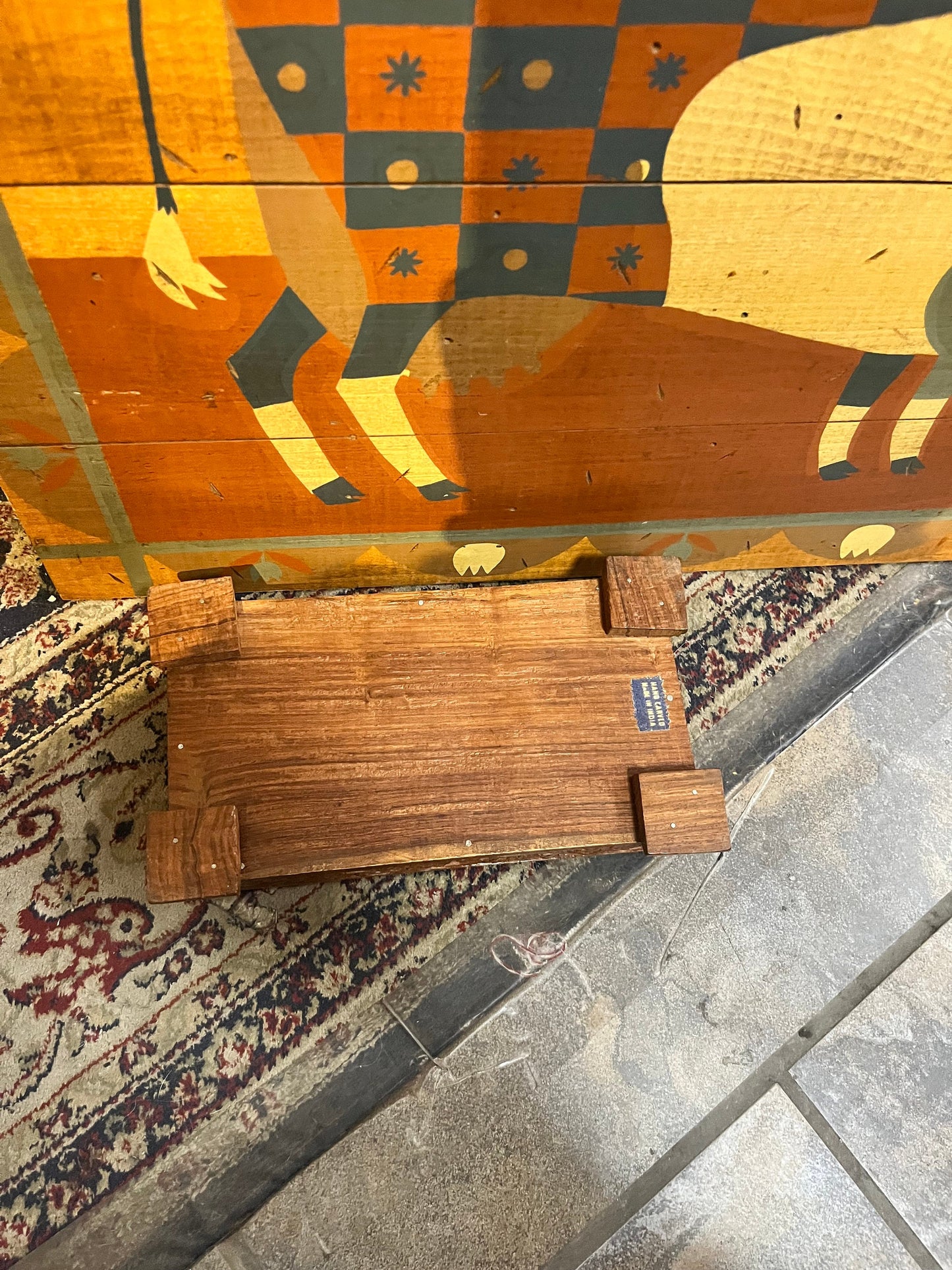 Lovely Indian 10 x 5 x 3 inch  high wooden box  Classic and beautiful