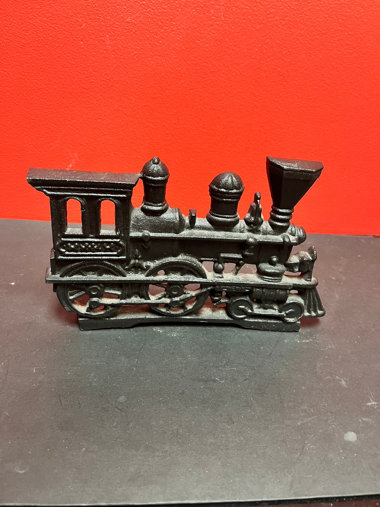 A  10 x 6 high old cast-iron train doorstop  amazing detail, and heavy quality - perfect gift  Choo Choo choose  this one