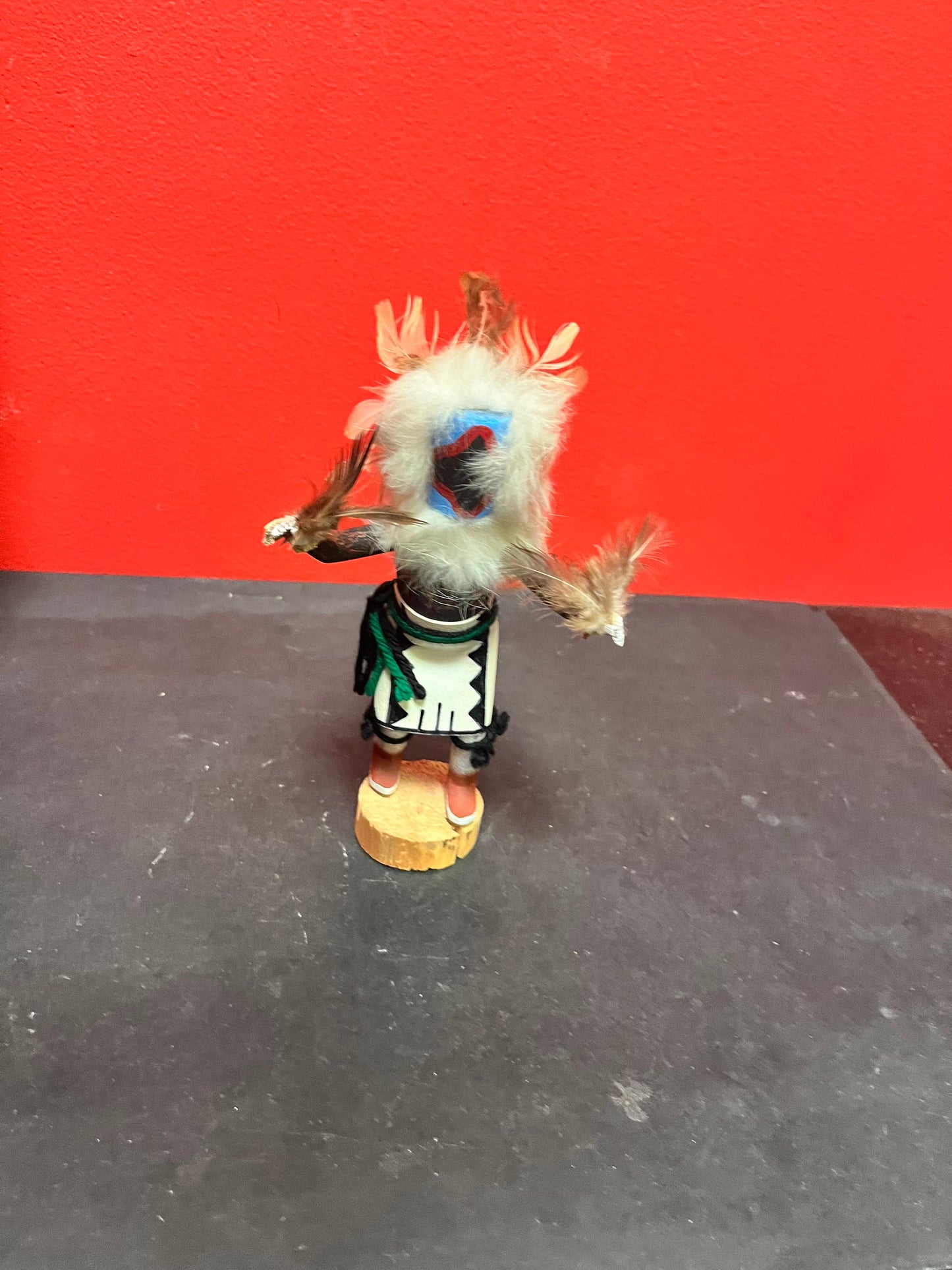 Lovely Unusual signed 8 inch tall Hopi kachina doll  great value