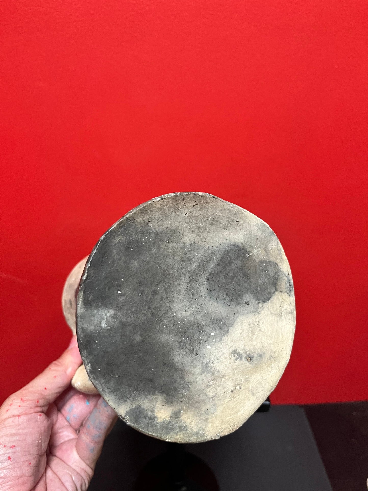 Fabulous 8 inch tall, Tunisian clay jug  amazing patina  wow