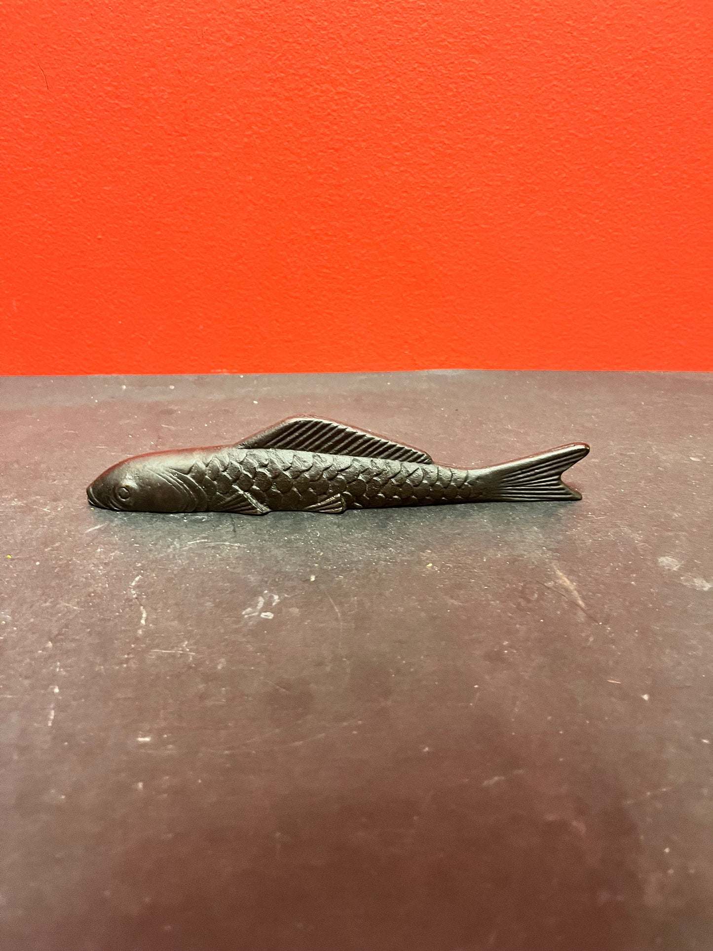 Beautiful 8 inch long bronze fish  perfect gift