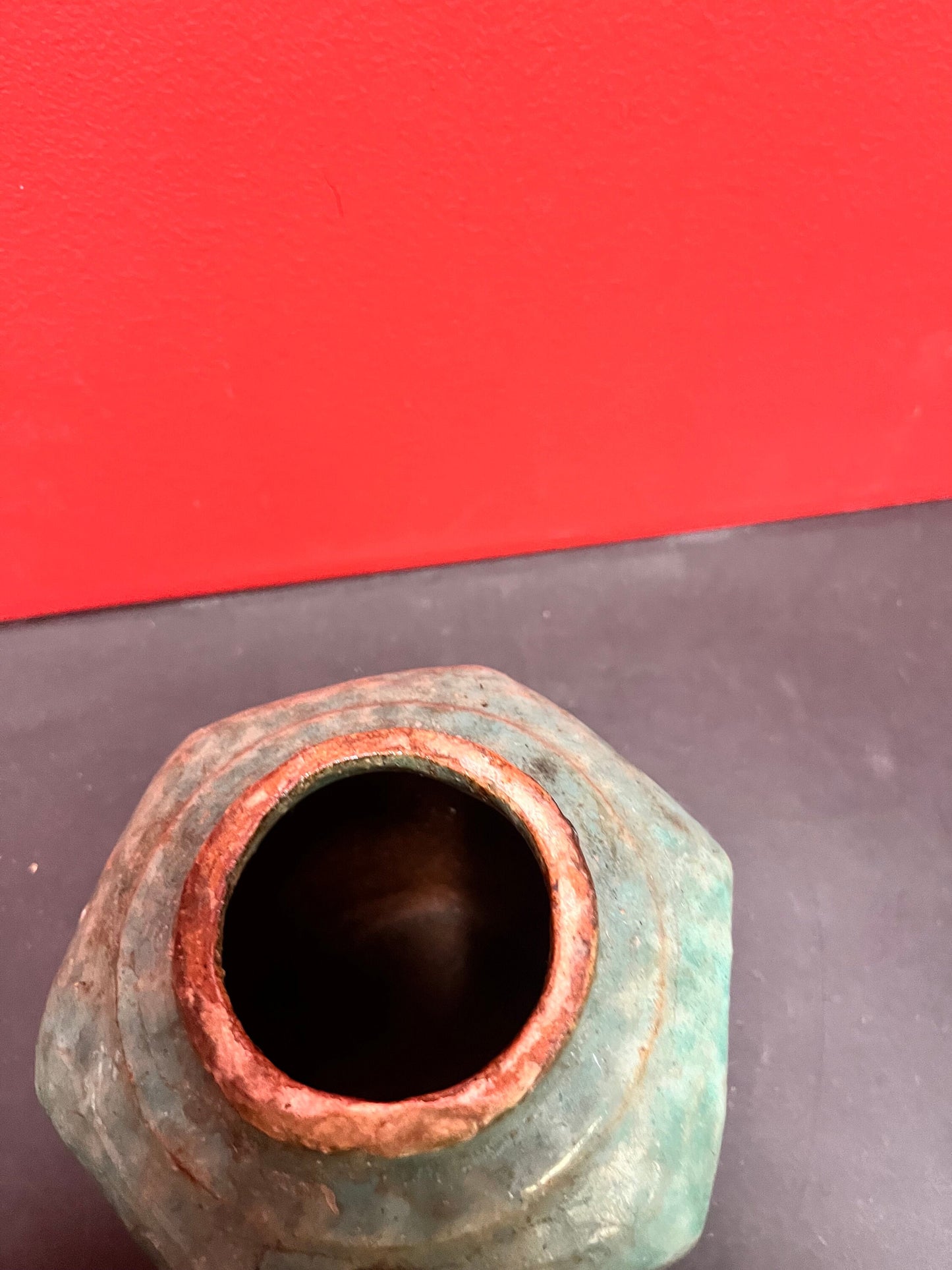 Very very old authentic Chinese 6 inch ginger jar   wonderful patina