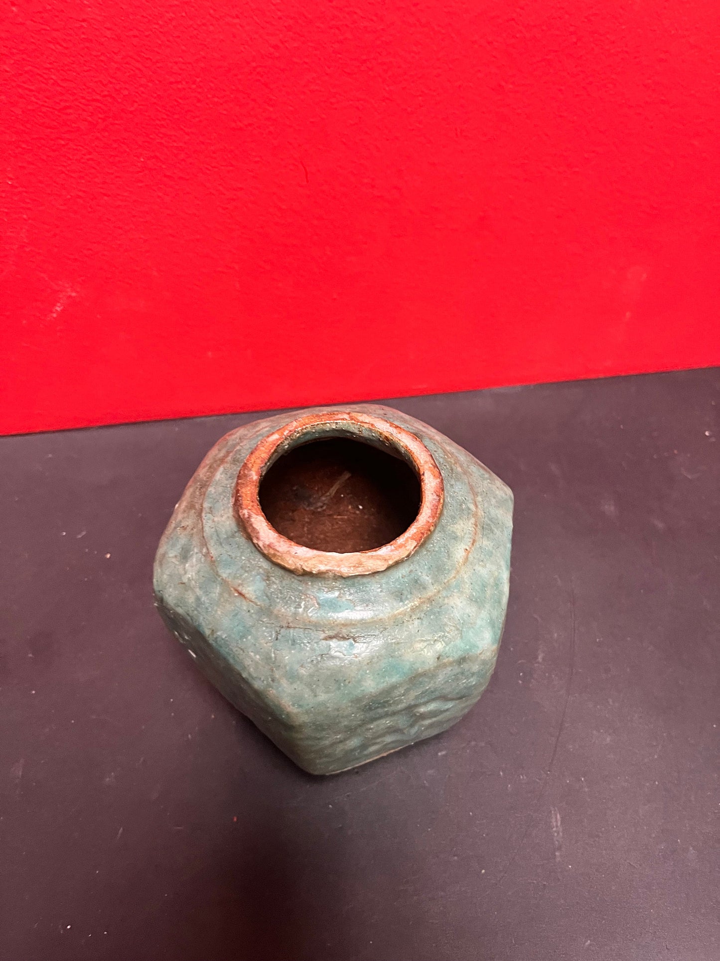 Very very old authentic Chinese 6 inch ginger jar   wonderful patina