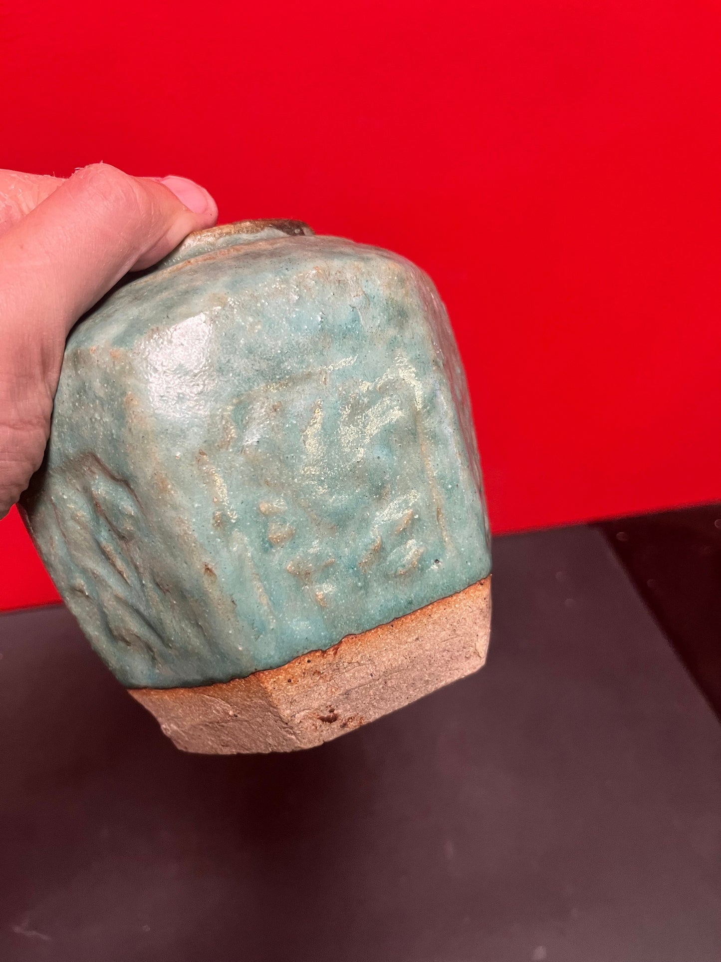 Very very old authentic Chinese 6 inch ginger jar   wonderful patina