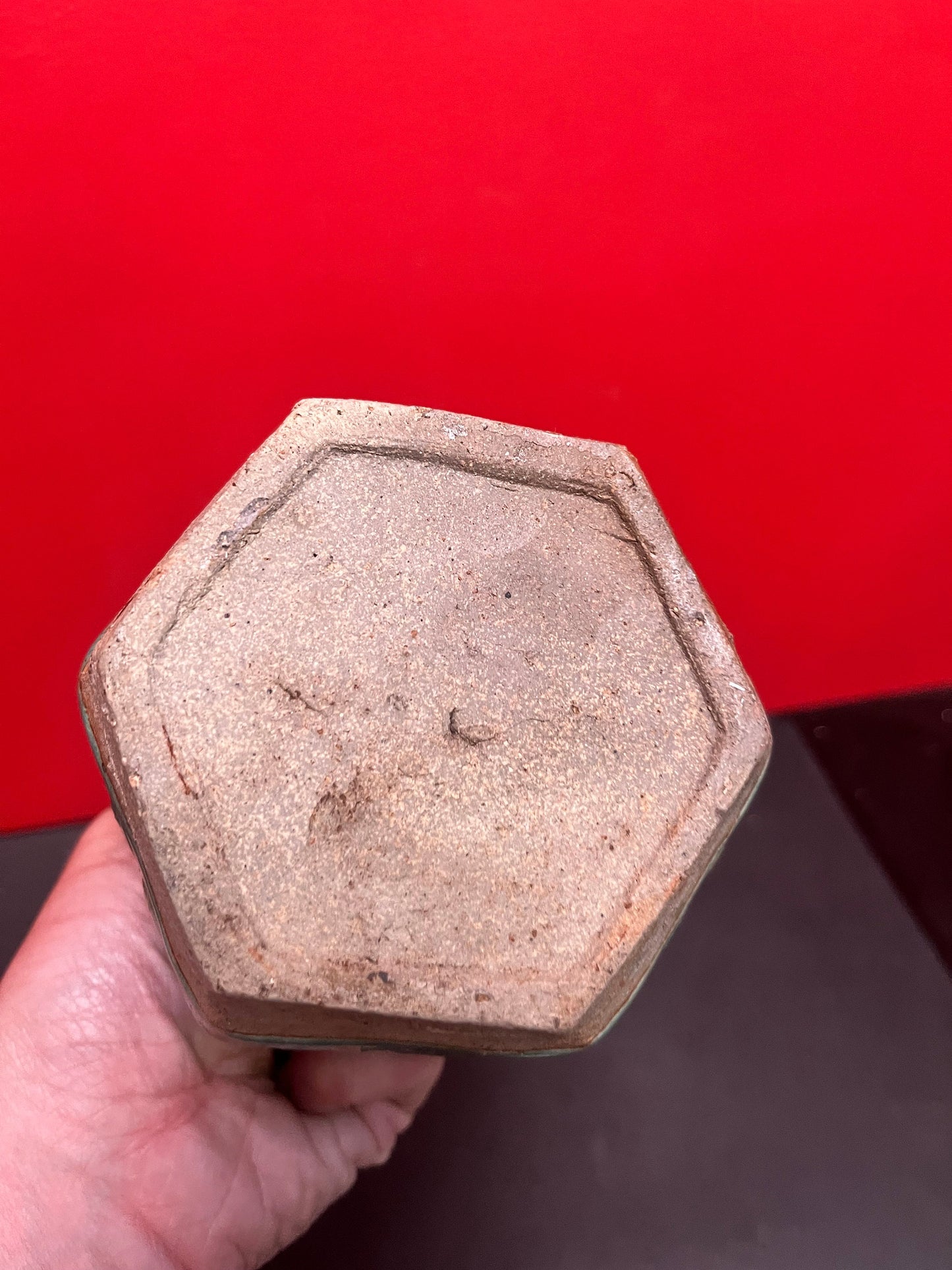 Very very old authentic Chinese 6 inch ginger jar   wonderful patina