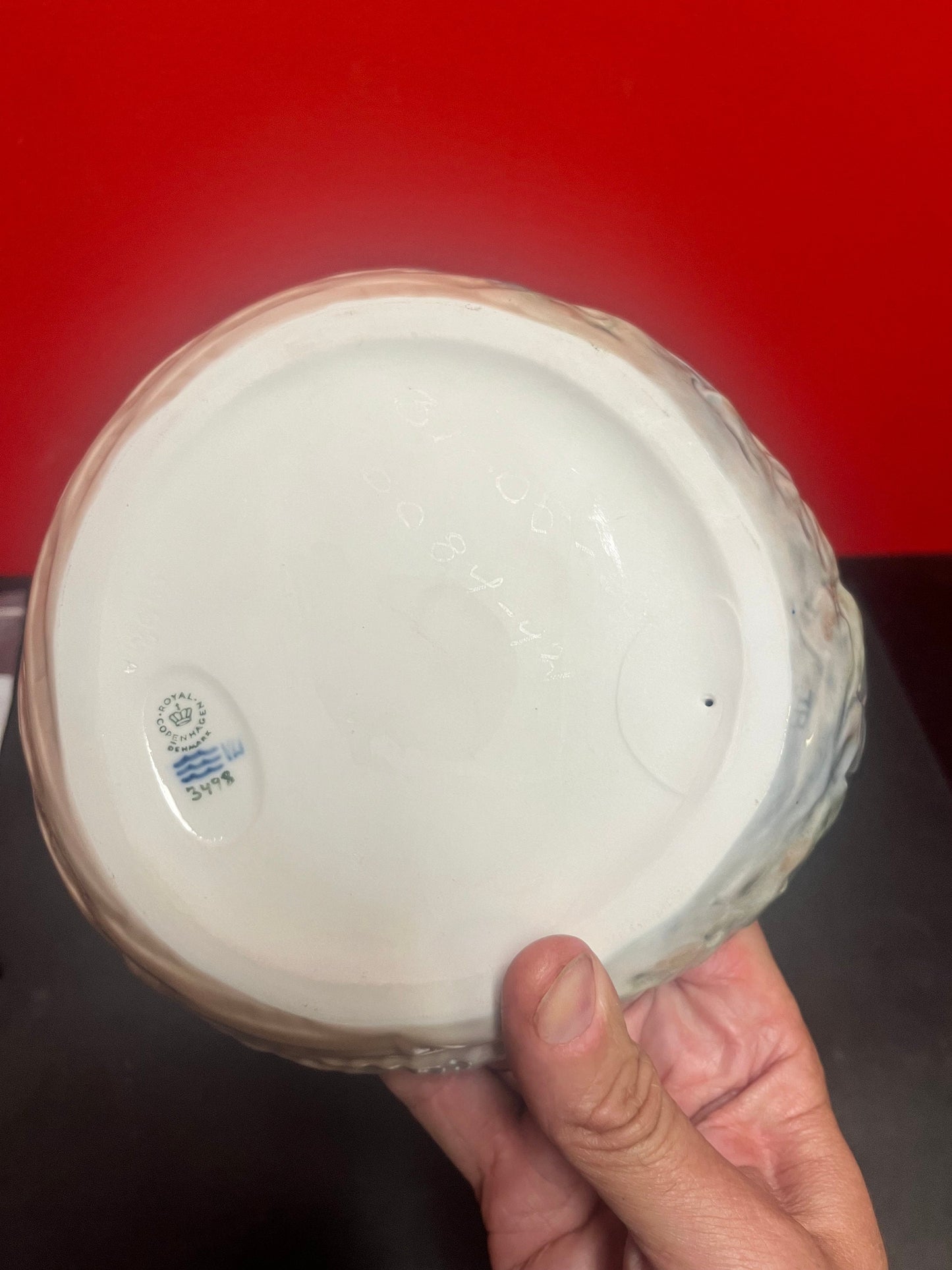 8 inch long royal Copenhagen  lobster bowl  great condition  unique piece