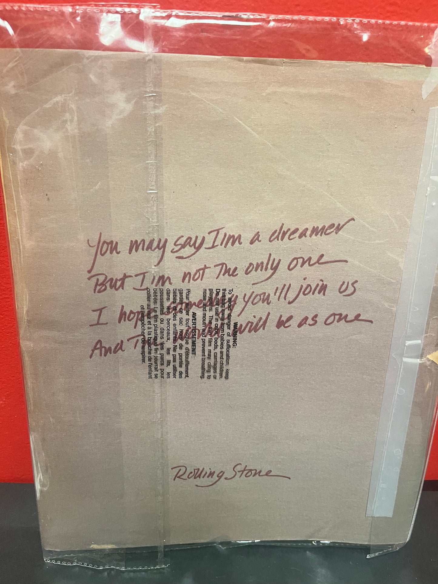 Iconic 1981 Rolling Stones John Lennon and Yoko Ono magazine  good condition overall