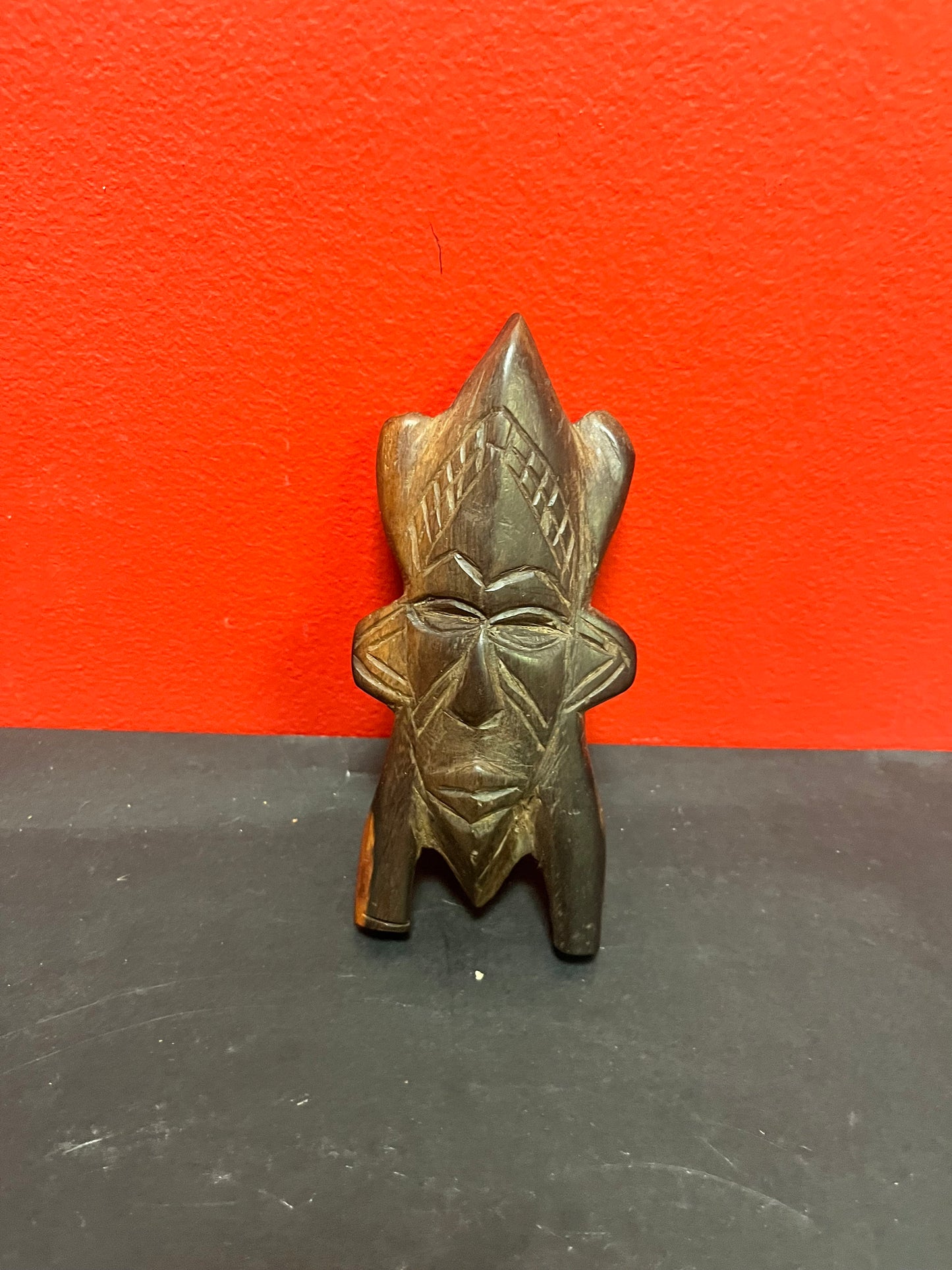 6 inch tall African passport mask   nice detail and quality  older
