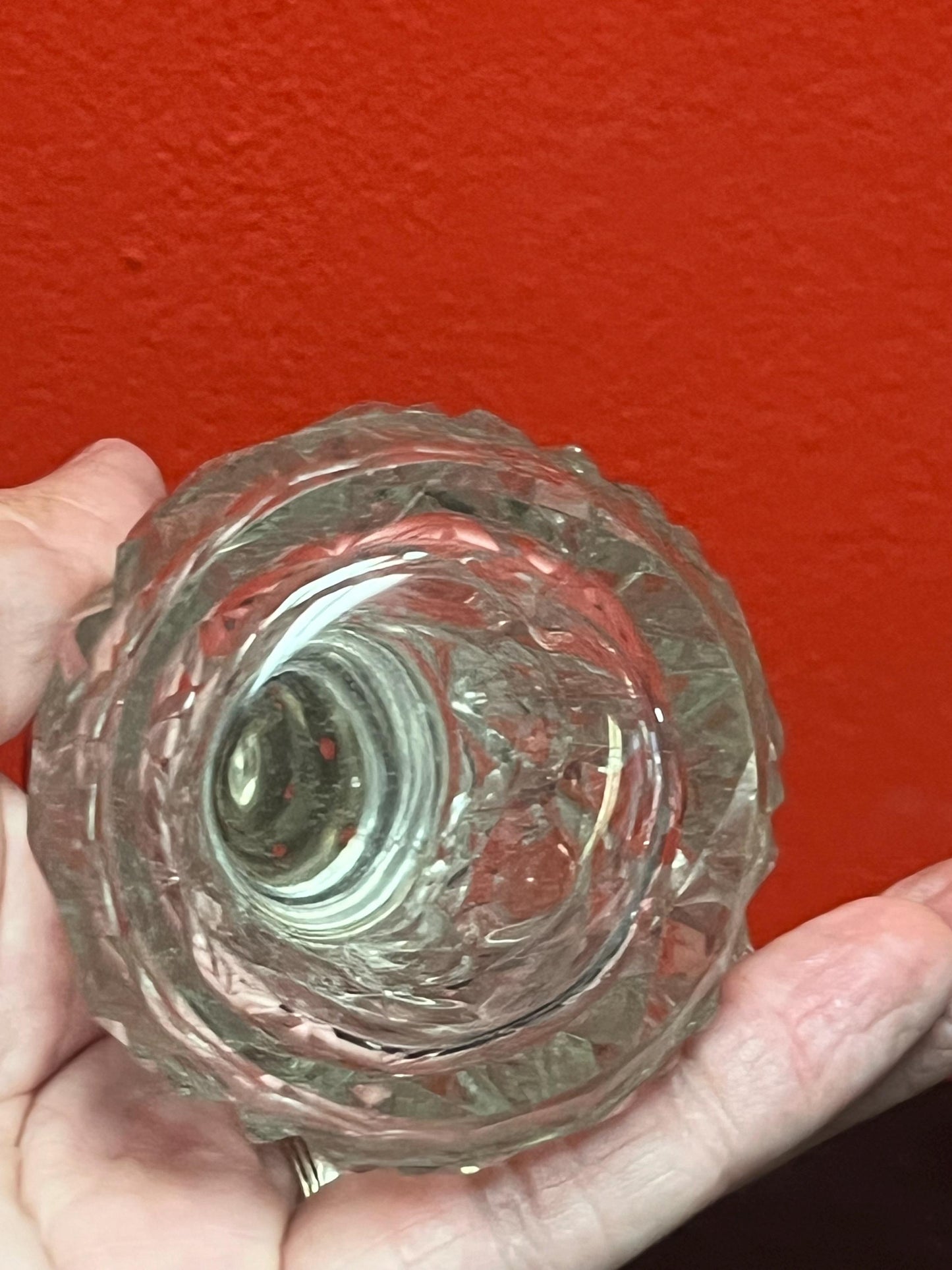 Lovely English sterling topped crystal sugar shaker   Good Hallmarks and sits 6 inches  inches high  Lovely piece