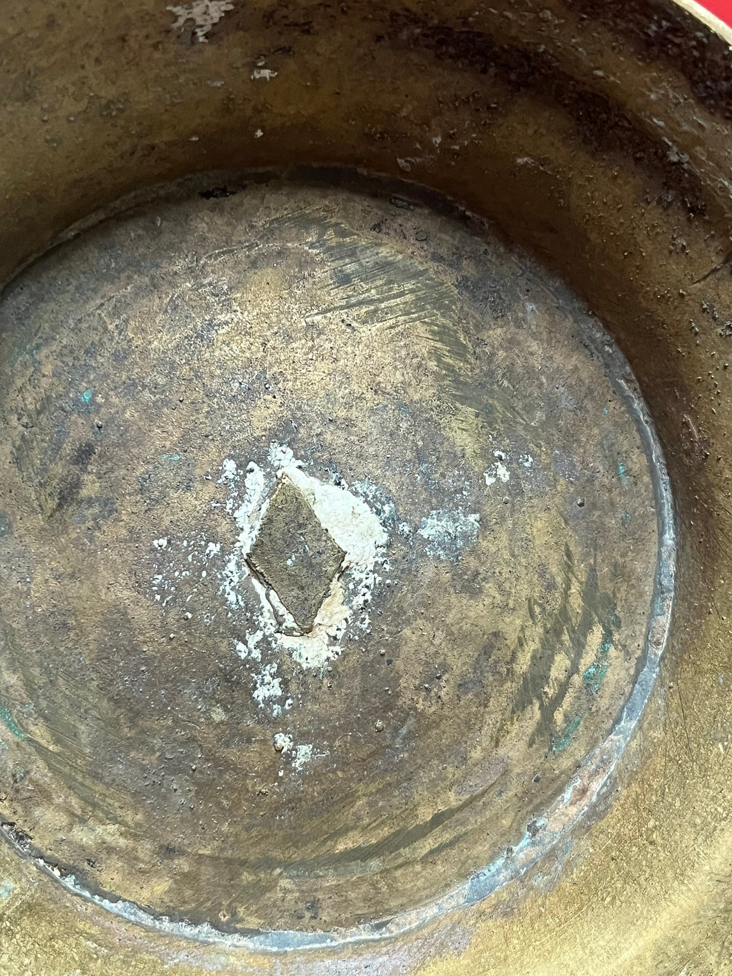 Museum quality fabulous Syrian engraved brass medicine or magic bowl   thought to  be early 18 century  wow  fantastic Patina  10 x 6