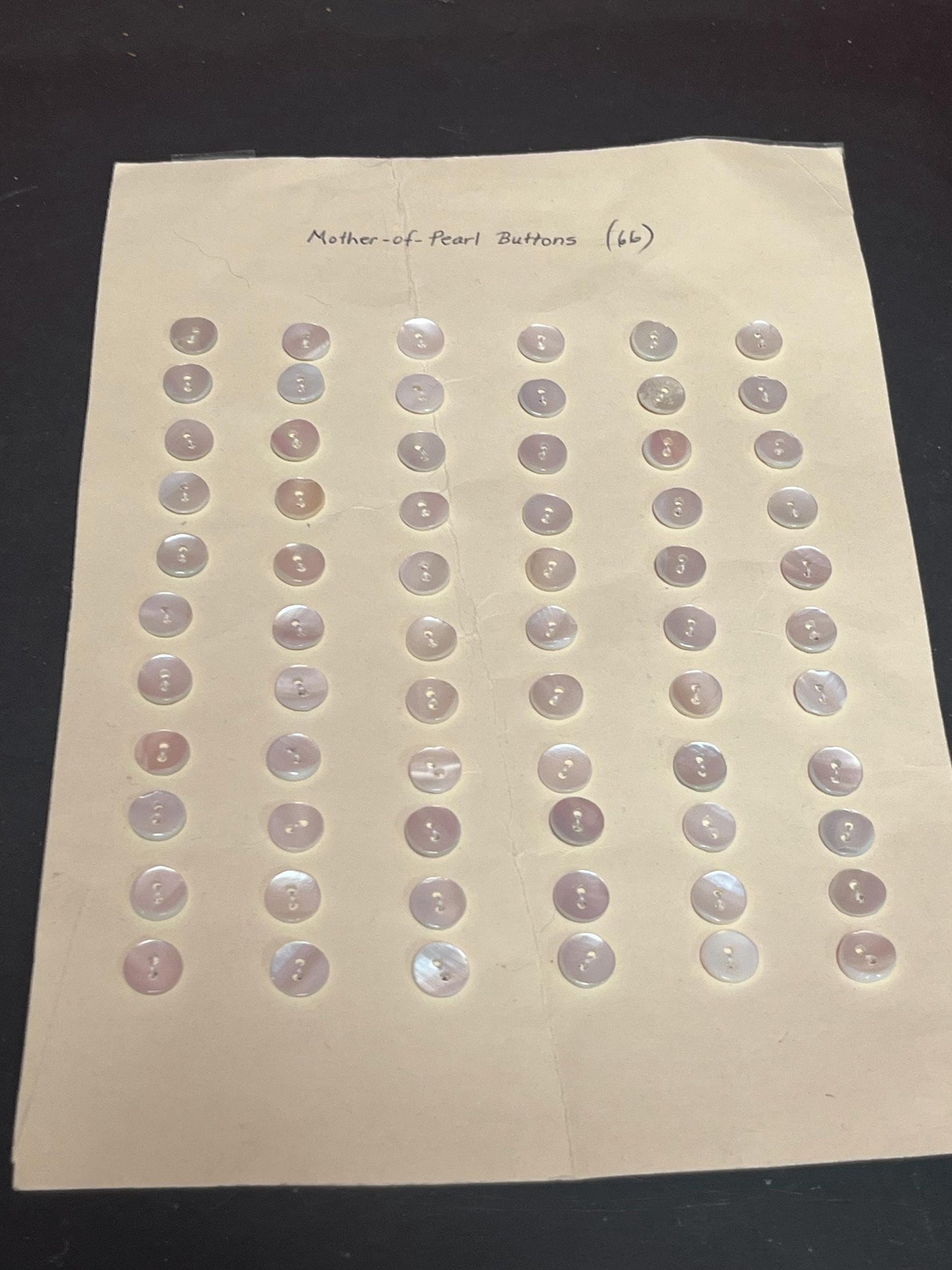 Set of 66 mother of pearl buttons - perfect for indigenous art