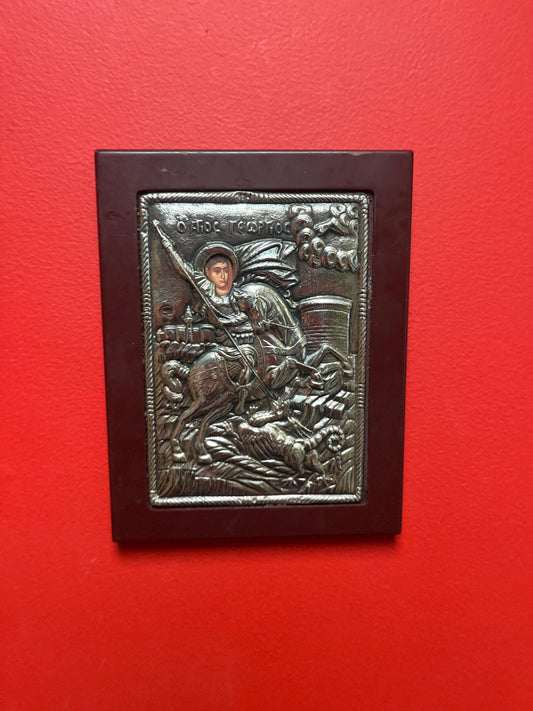 Really wonderful 9 x 7 certified sterling Eastern European religious icon  fabulous gift  great value