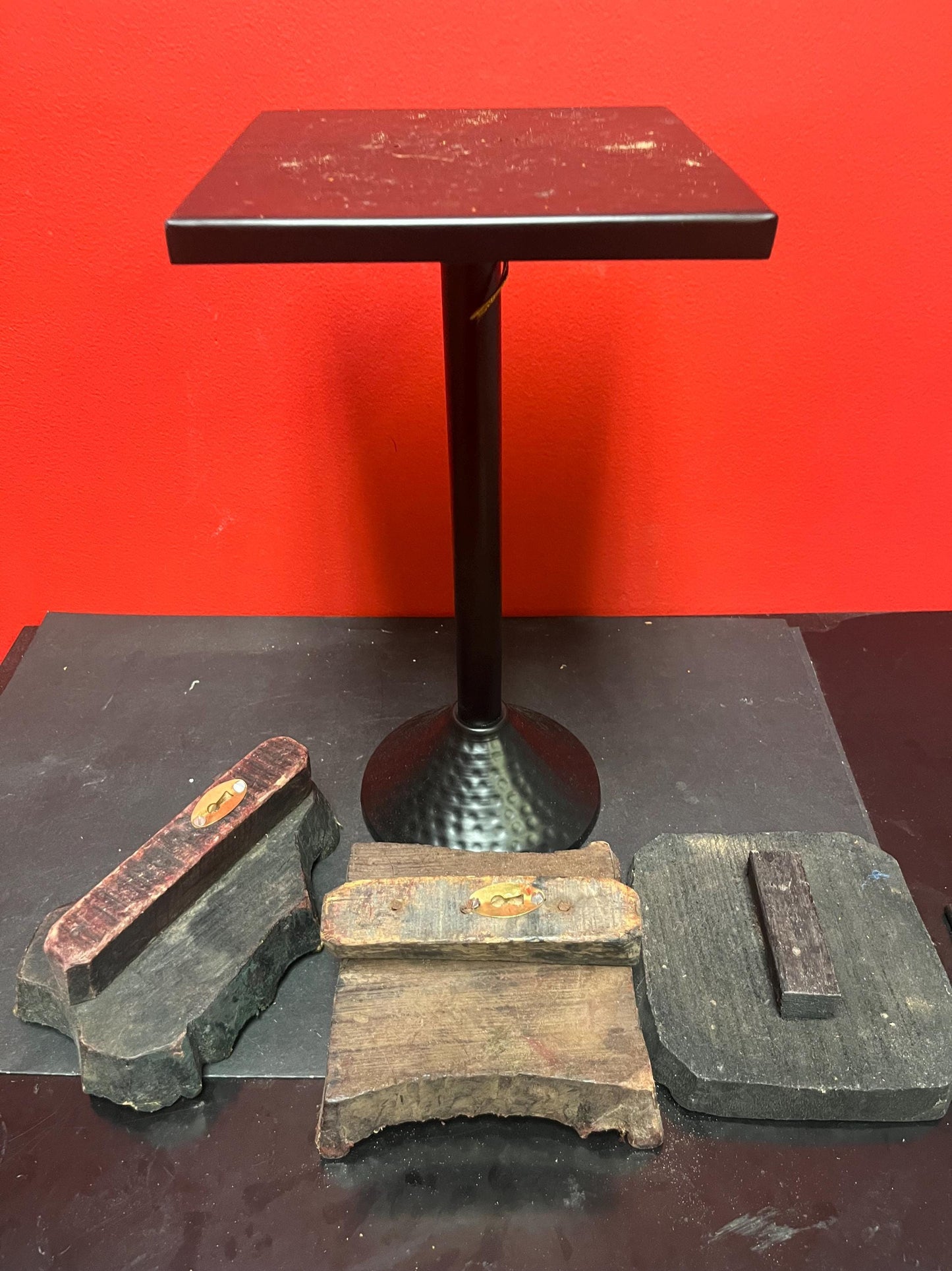 Three lovely boutique batik stamps  approximately 6 inches long each  great for art projects and decor  price  for all three