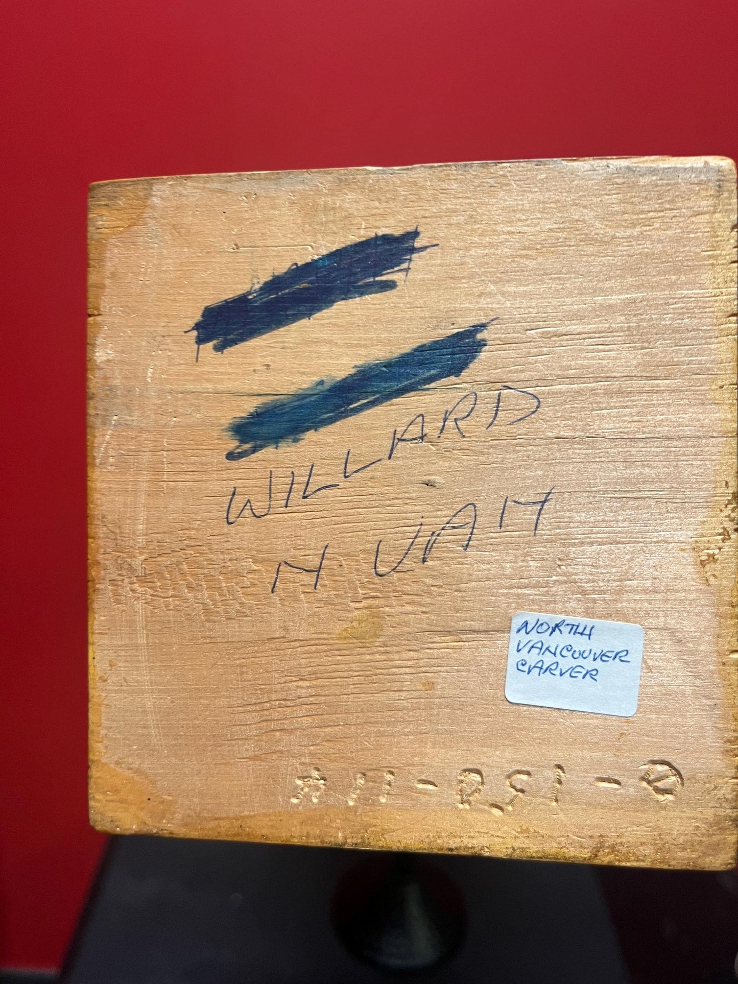 18 x 13 wide signed indigenous first nations Pacific northwest Coast transformation totem pole  cedar beauty  great value