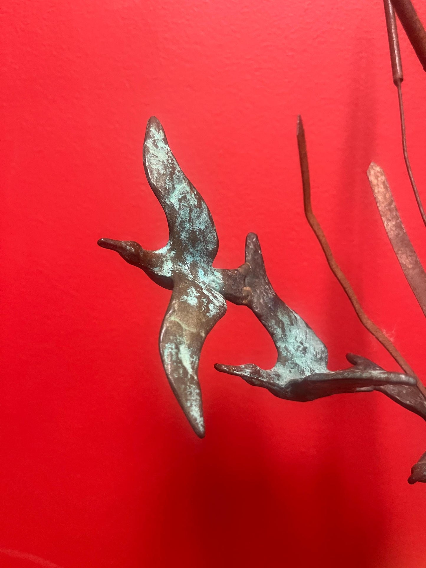 15 inch tall Carl Jere bronze on stone statue  wonderful patina  great patina  good value