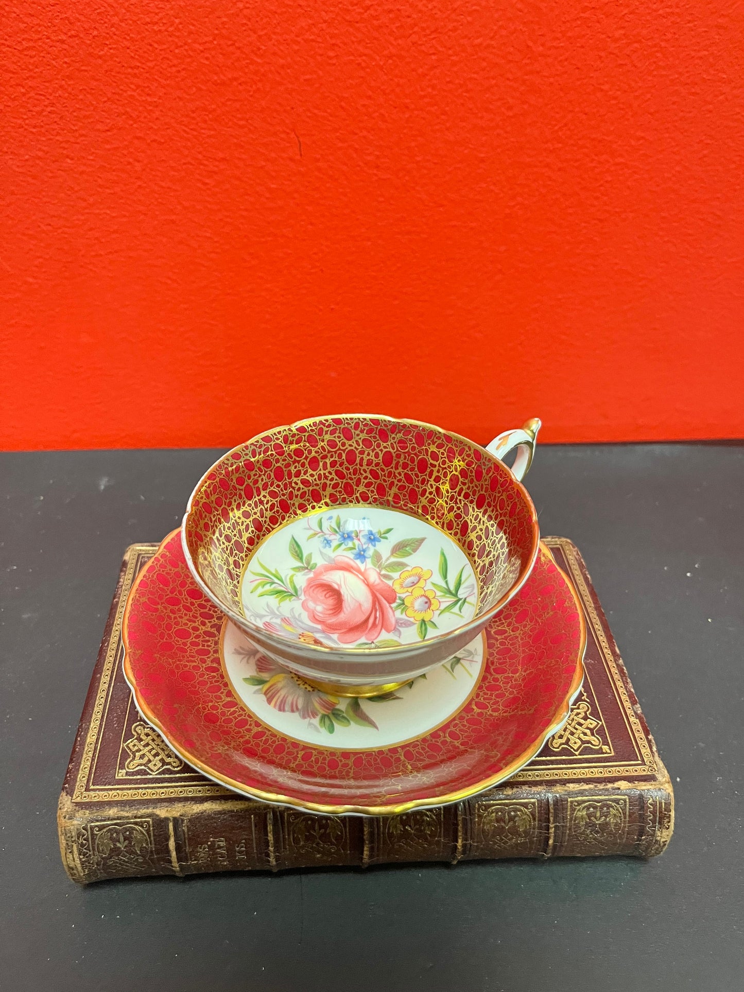 Paragon beautiful rare and cup and Saucer  mint condition  wow