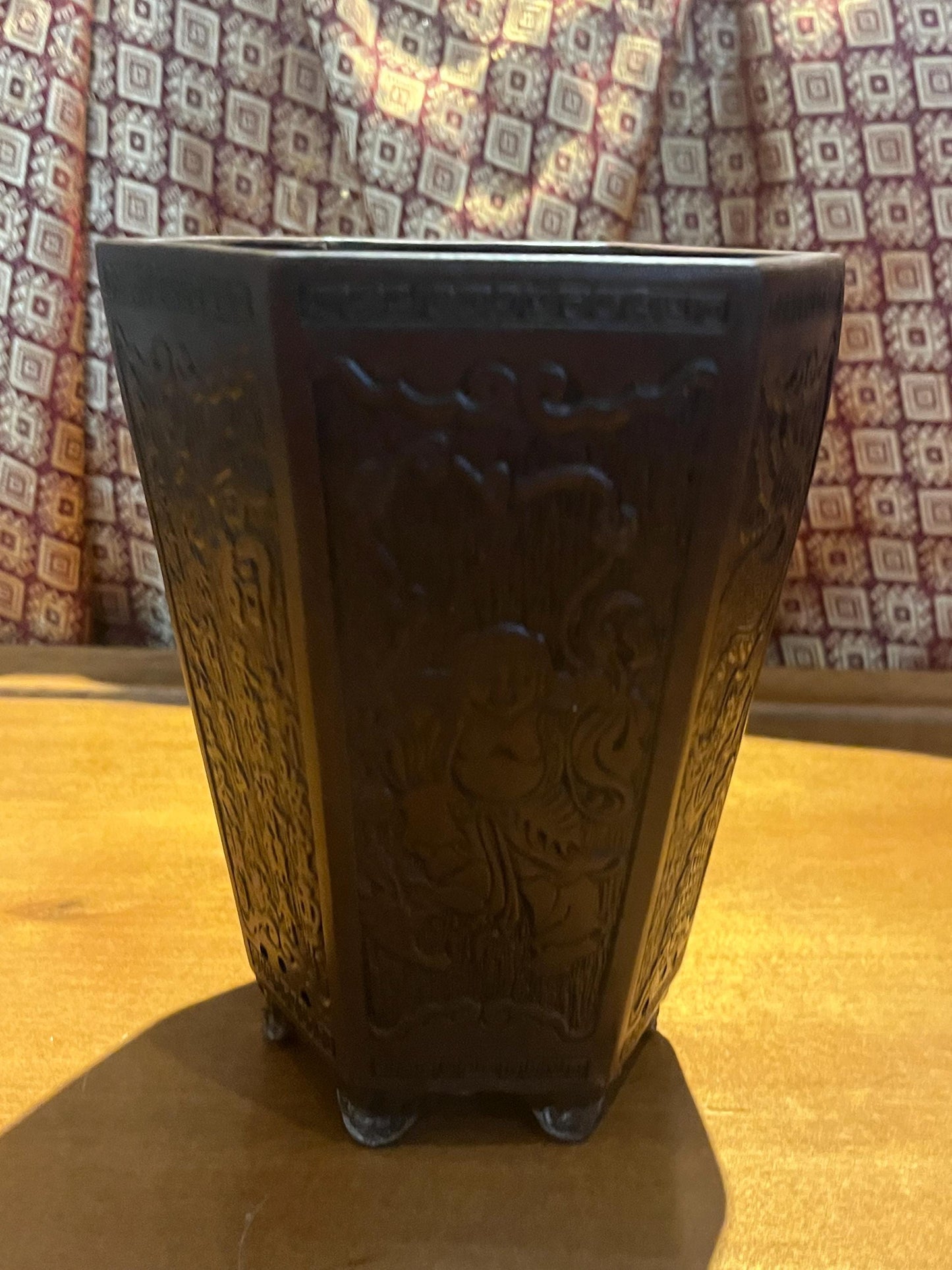 6 inch lovely Chinese purple clay antique Chinese planter  yixing ware  perfect condition