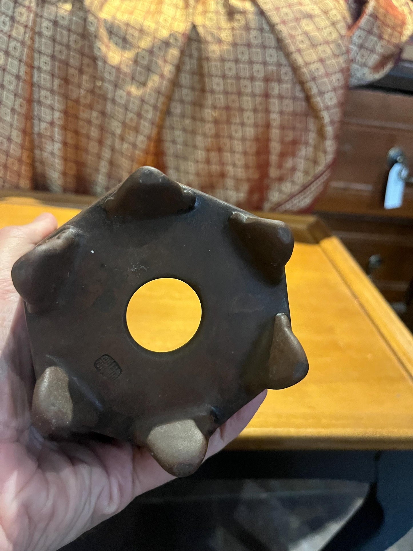 7 inch lovely Chinese purple clay antique Chinese planter  yixing ware  perfect condition