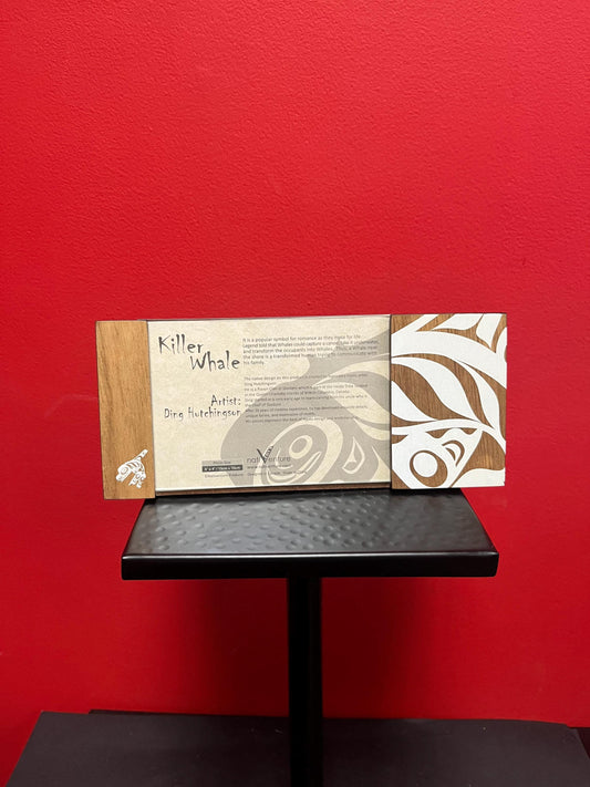 Beautiful 9 x 5 inch indigenous first nations Pacific northwest Coast photo frame fitting 6 x 4 photo -wow  killer whale  - perfect gift