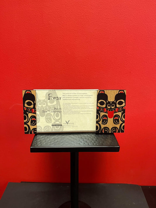 Beautiful 9 x 5 inch indigenous first nations Pacific northwest Coast photo frame fitting 6 x 4 photo -wow  Bear   - perfect gift