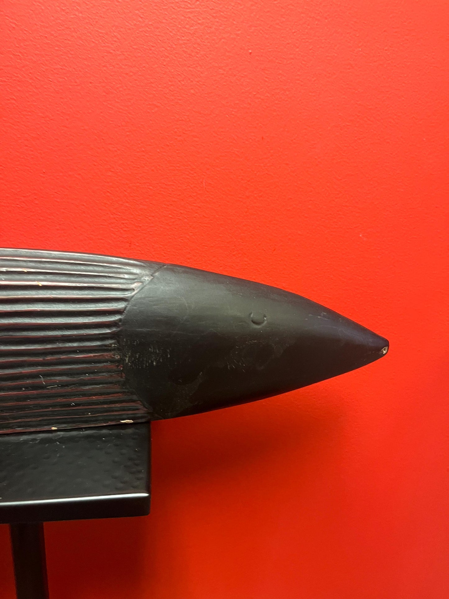 Very cool 21 x 6  stylized wooden fish  perfect for home or cabin  simple and magnificent